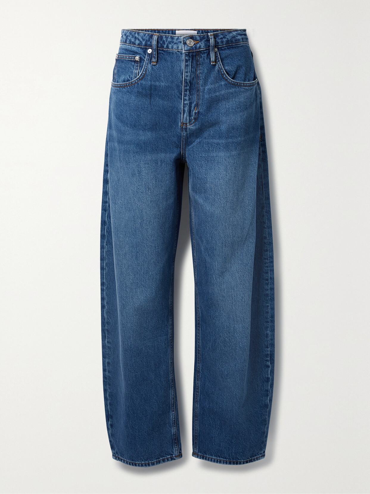 FRAME LONG BARREL HIGH-RISE TAPERED JEANS