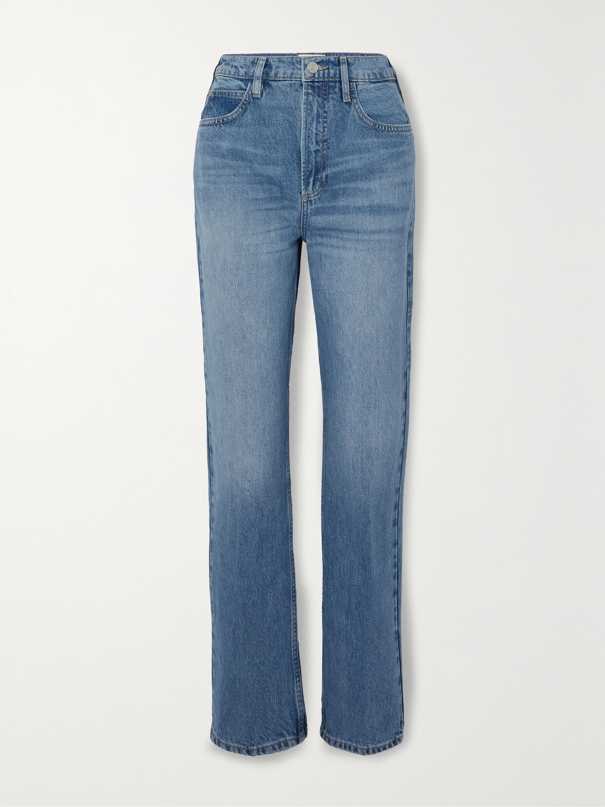 FRAME - Le High 'n' Tight High-rise Straight-leg Jeans - Blue