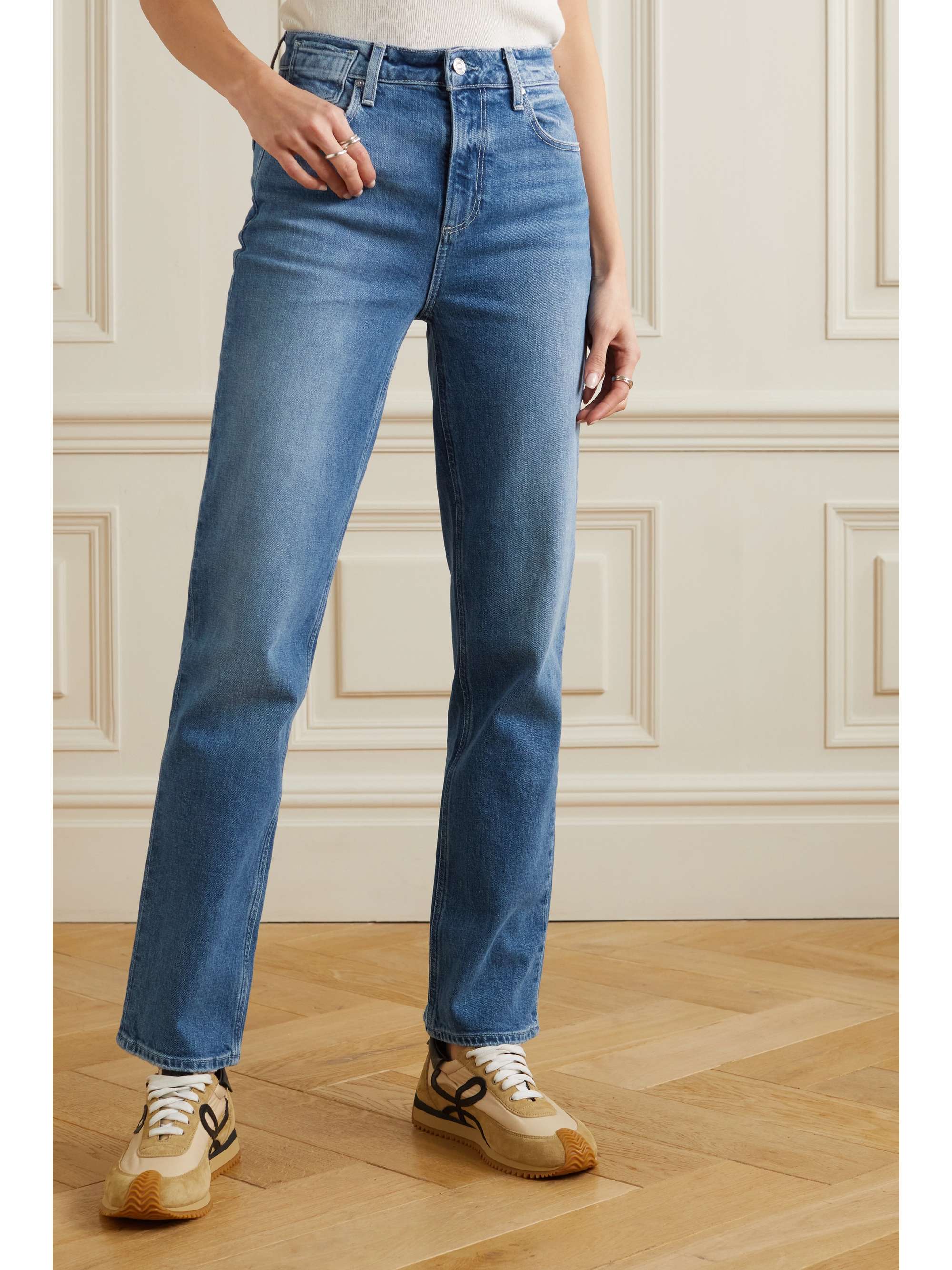 PAIGE Stella high-rise straight-leg jeans