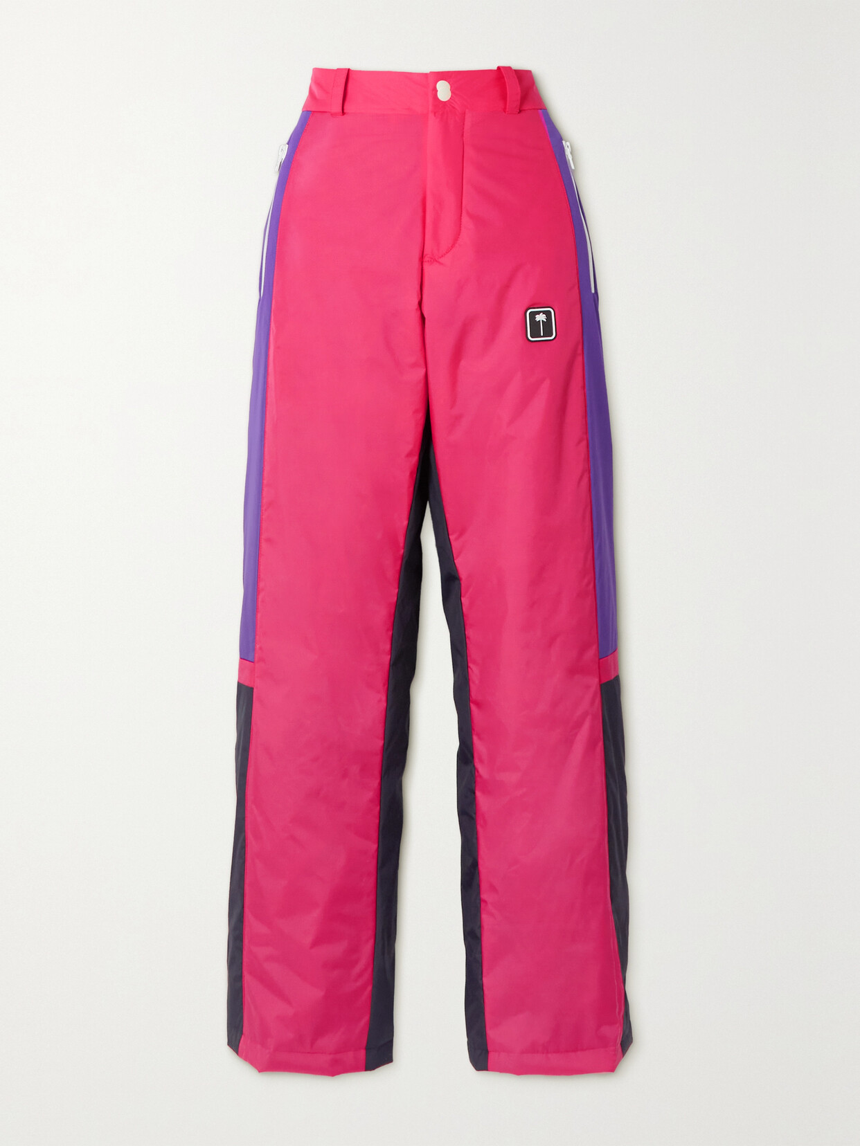 Palm Angels - Thunderbolt Color-block Straight-leg Ski Pants - Pink