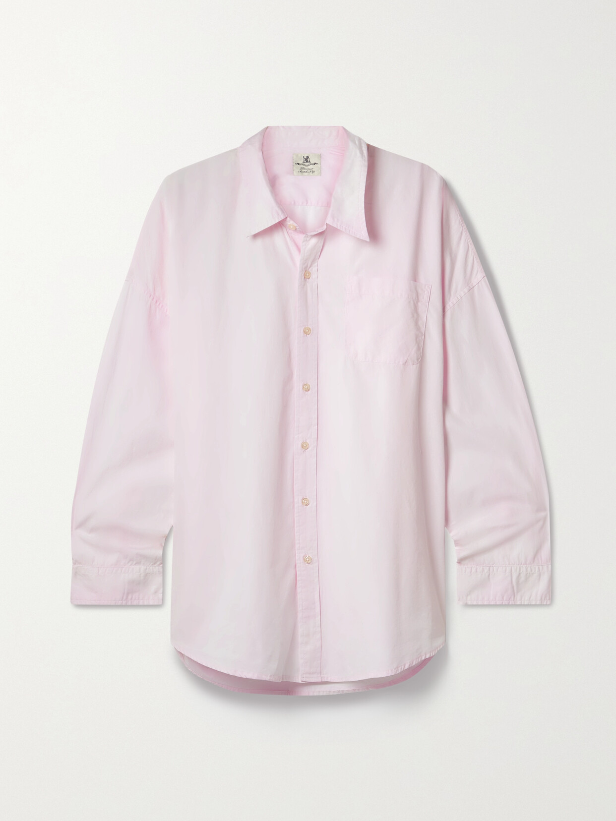 Denimist - Oversized Cotton-poplin Shirt - Pink