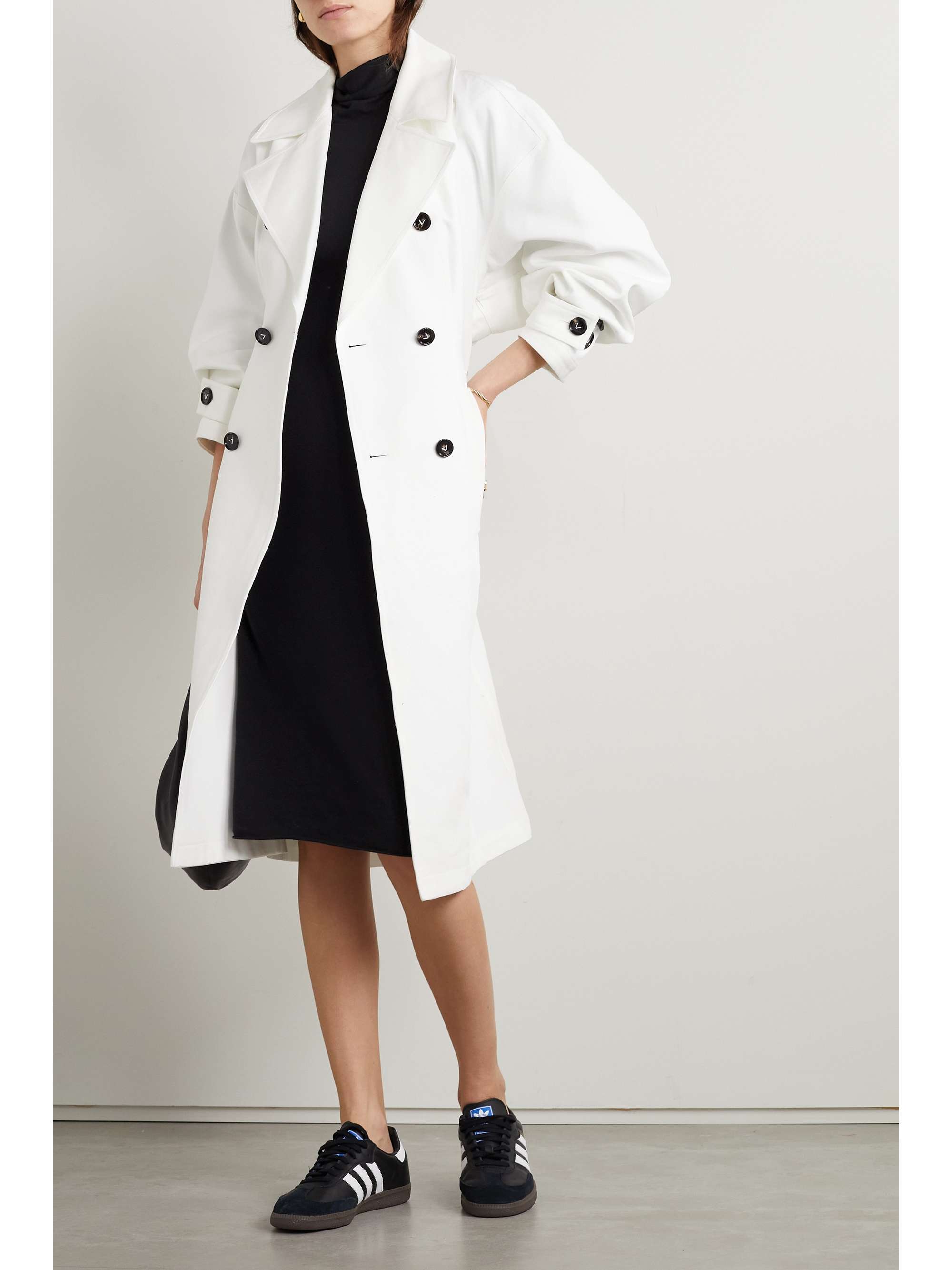 JAMES PERSE Stretch-cotton jersey turtleneck maxi dress