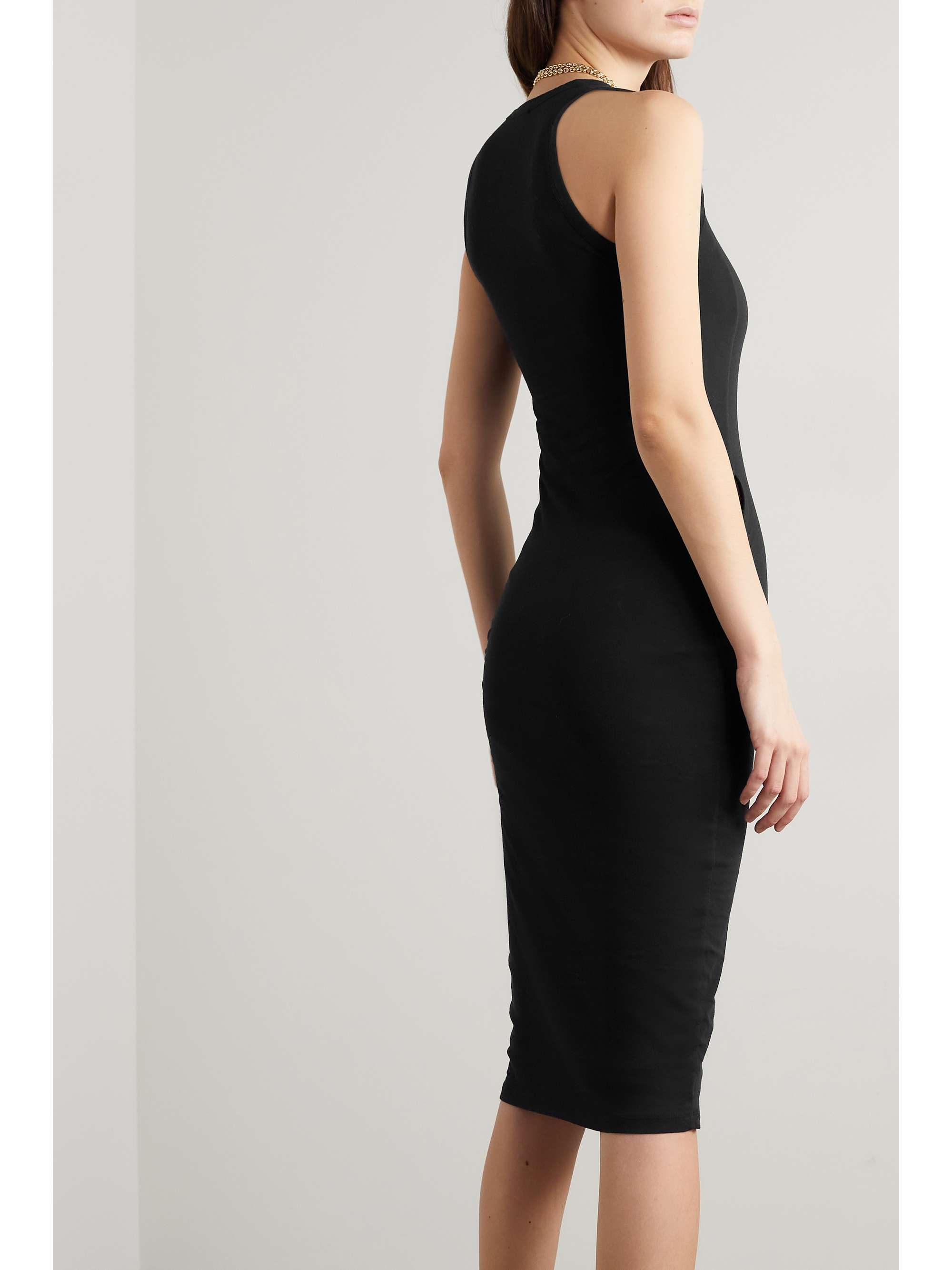 JAMES PERSE Stretch-cotton jersey midi dress