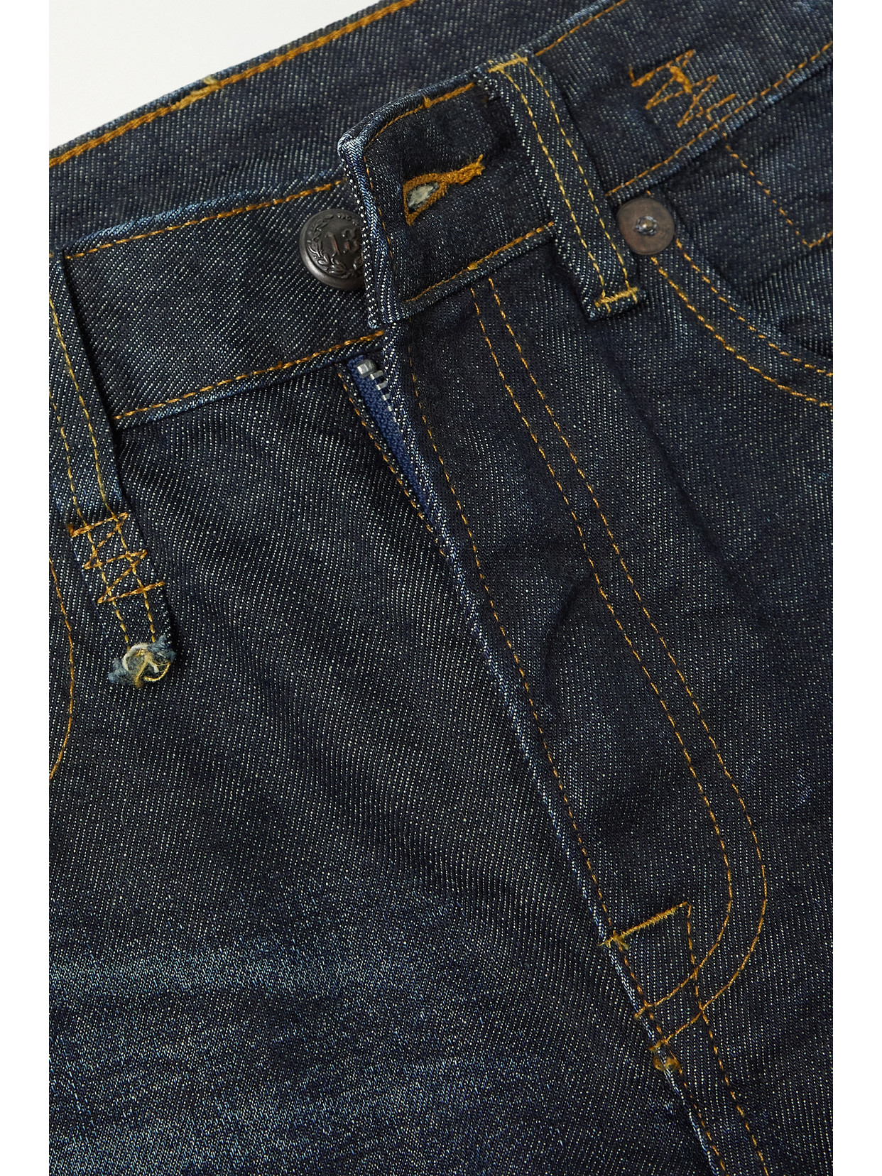 R13 Kick Fit Cropped High-rise Flared Jeans In Blue