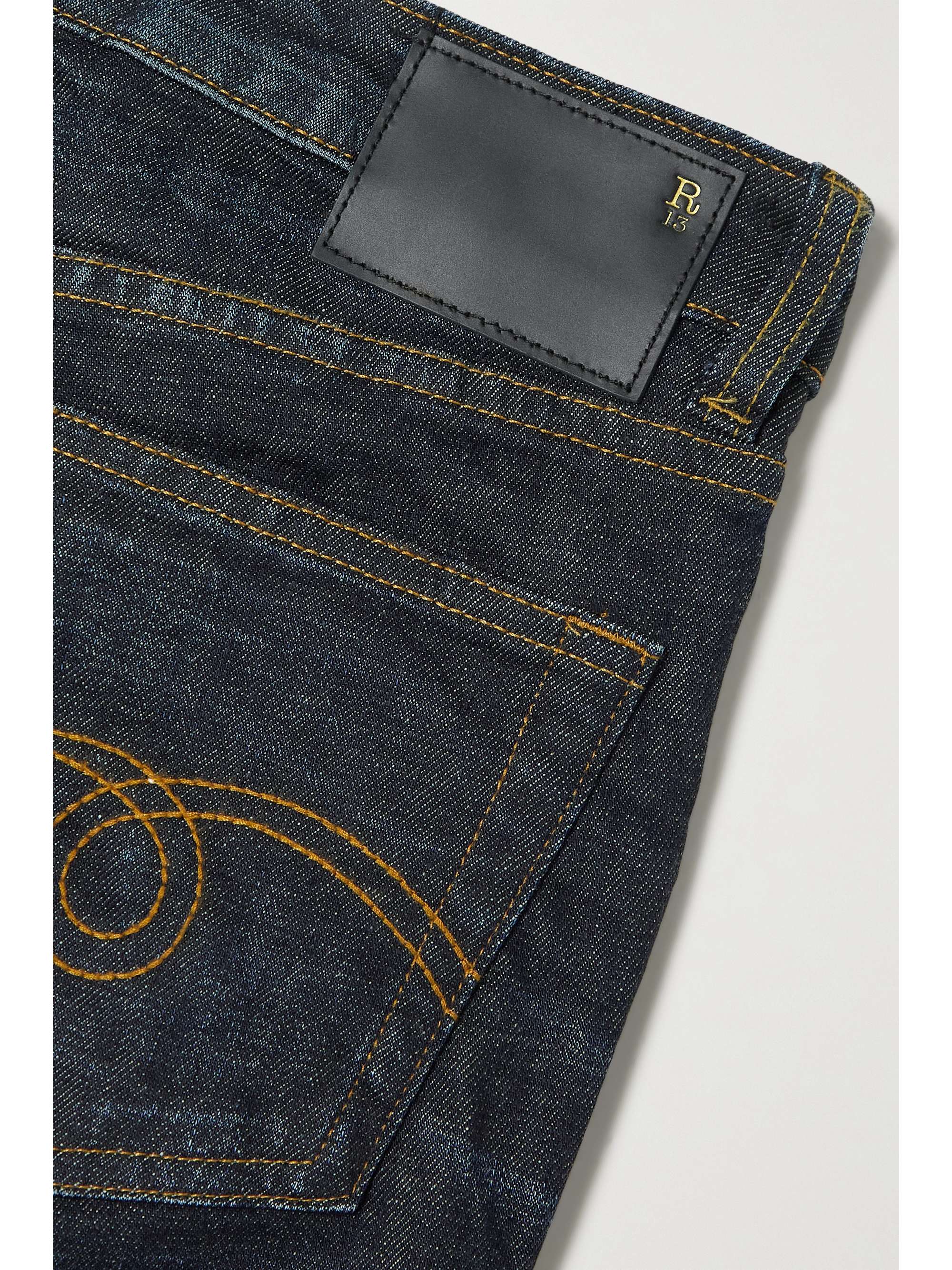 R13 Kick Fit cropped high-rise flared jeans
