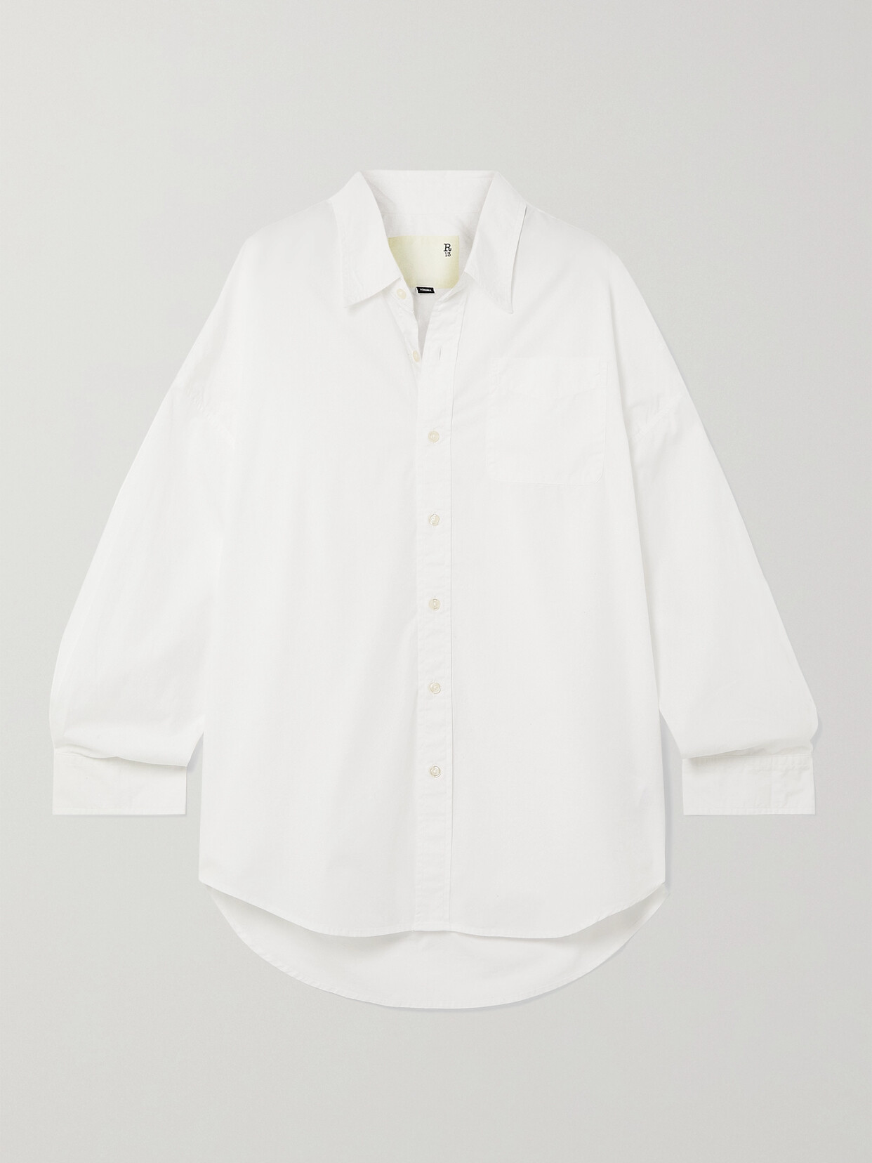 R13 - Cotton Oxford Shirt - White