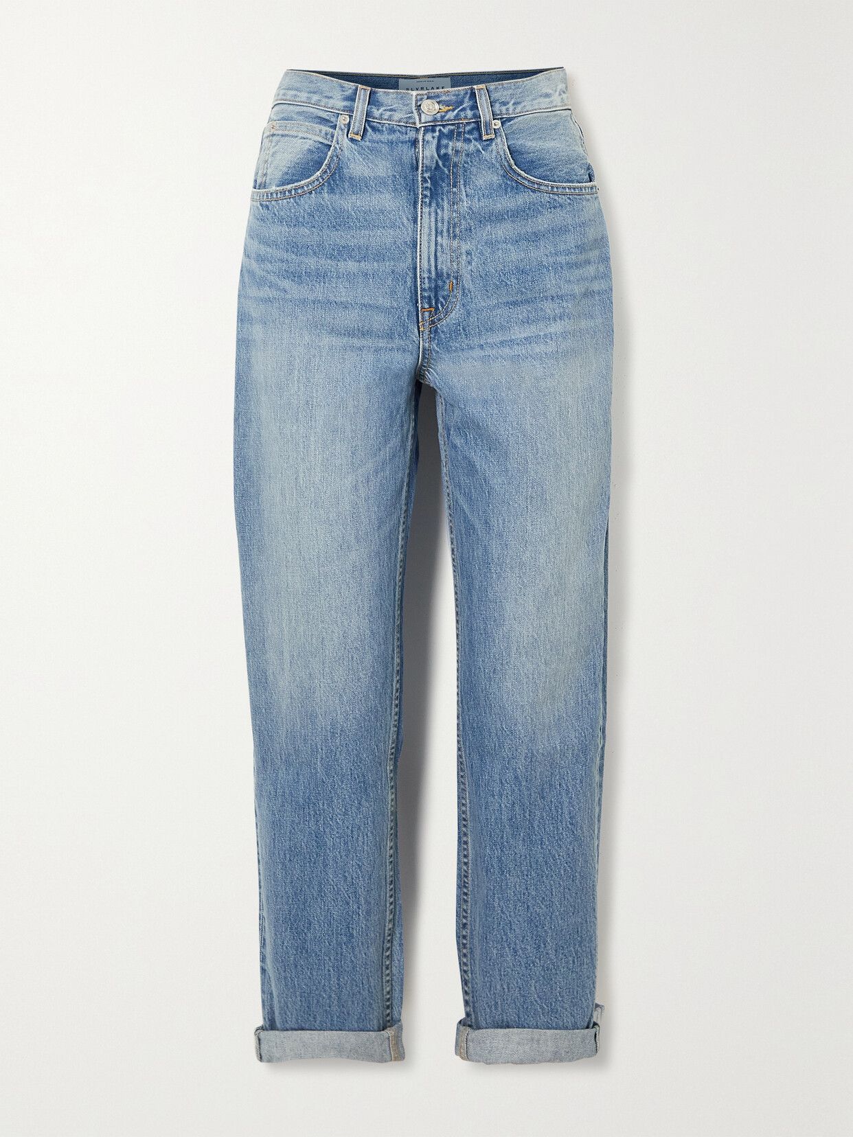 SLVRLAKE - Dakota High-rise Tapered Jeans - Mid denim 22 Awaiting product image