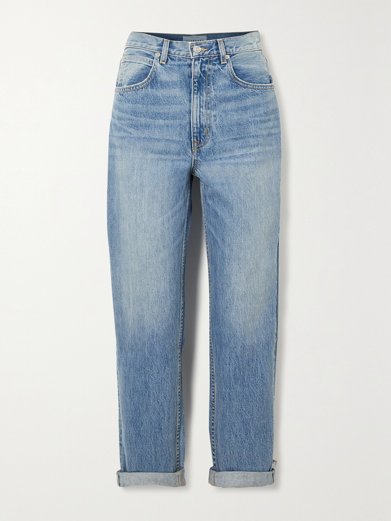 Slvrlake Dakota High-rise Tapered Jeans In Blue