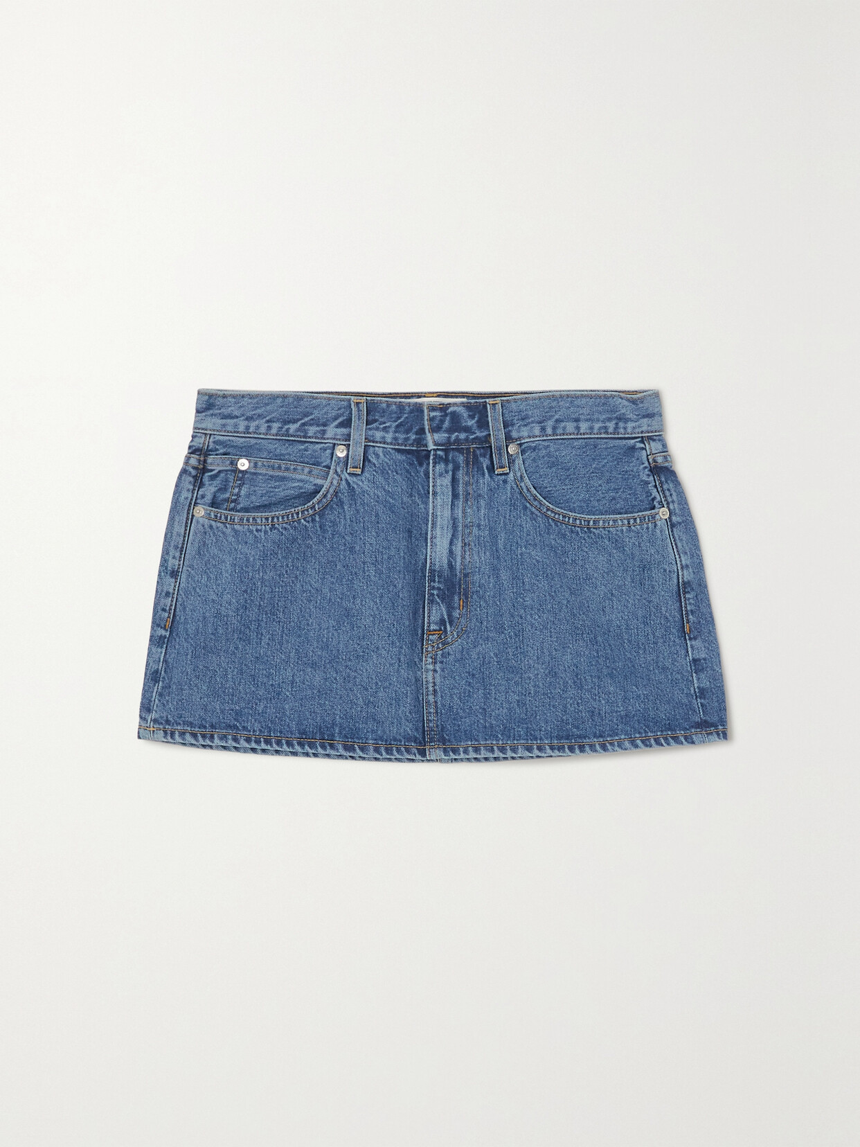 SLVRLAKE + NET SUSTAIN ORGANIC DENIM MINI SKIRT