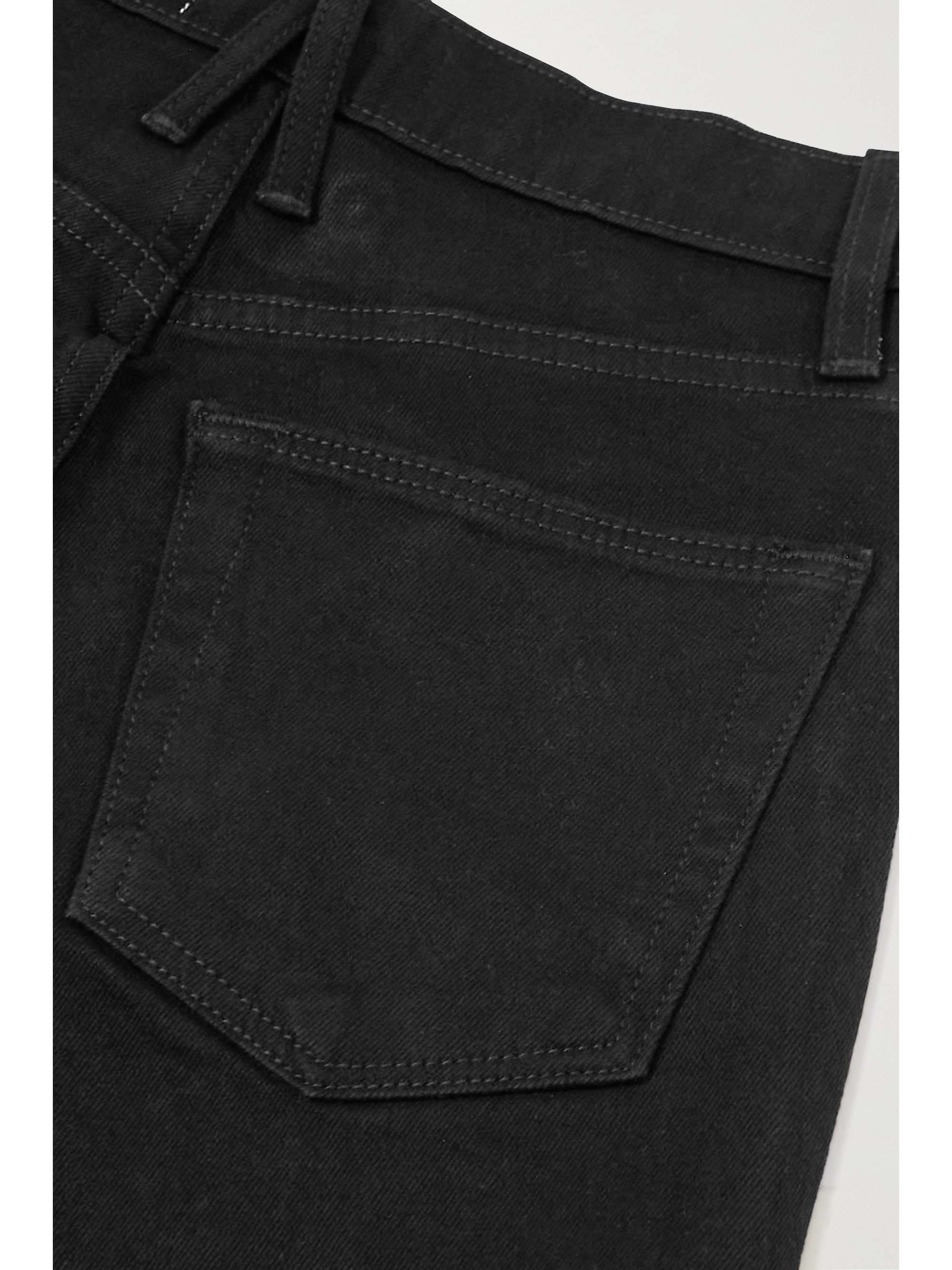 SLVRLAKE Grace frayed high-rise wide-leg jeans