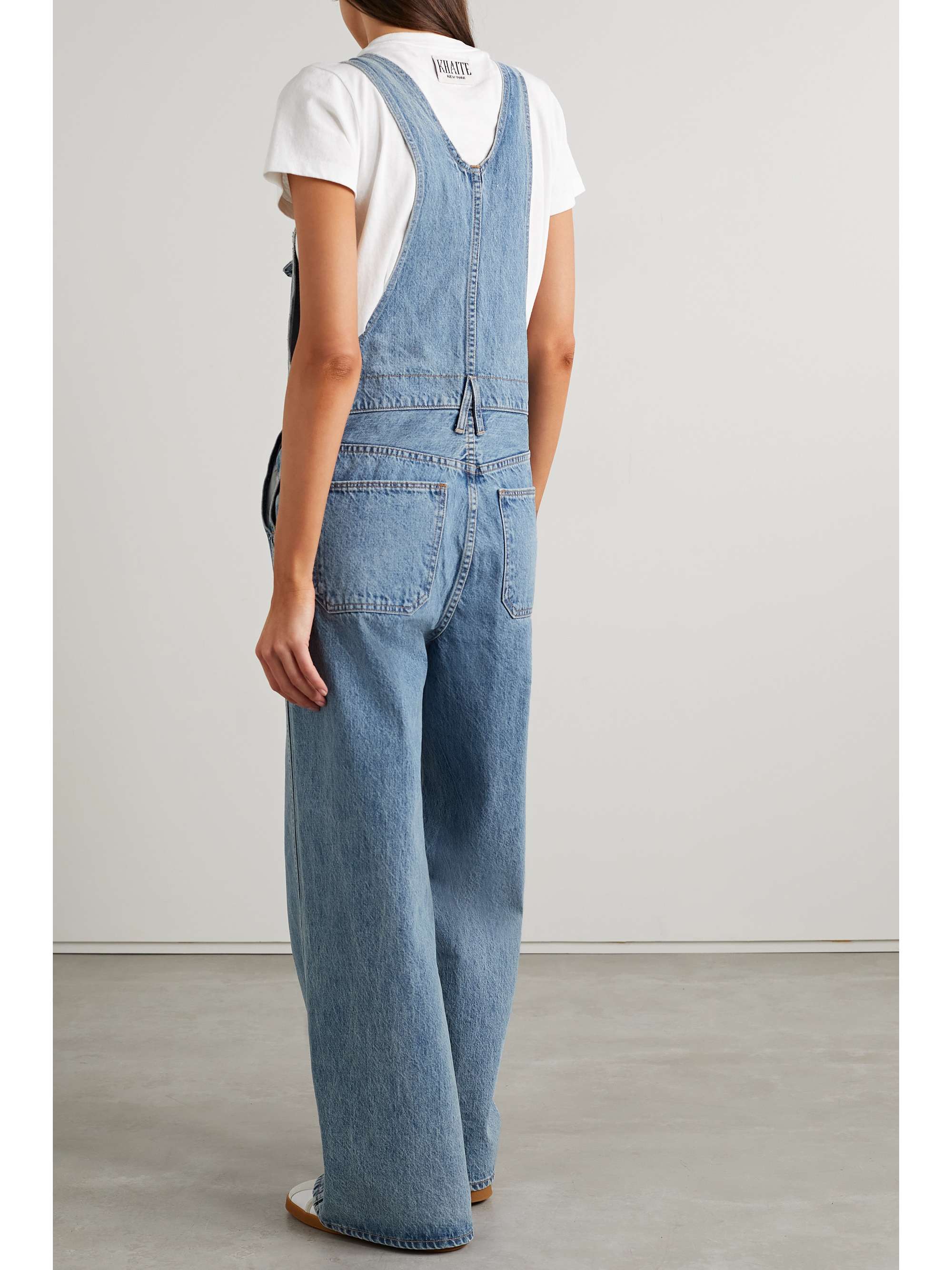 SLVRLAKE + NET SUSTAIN organic denim overalls NETAPORTER