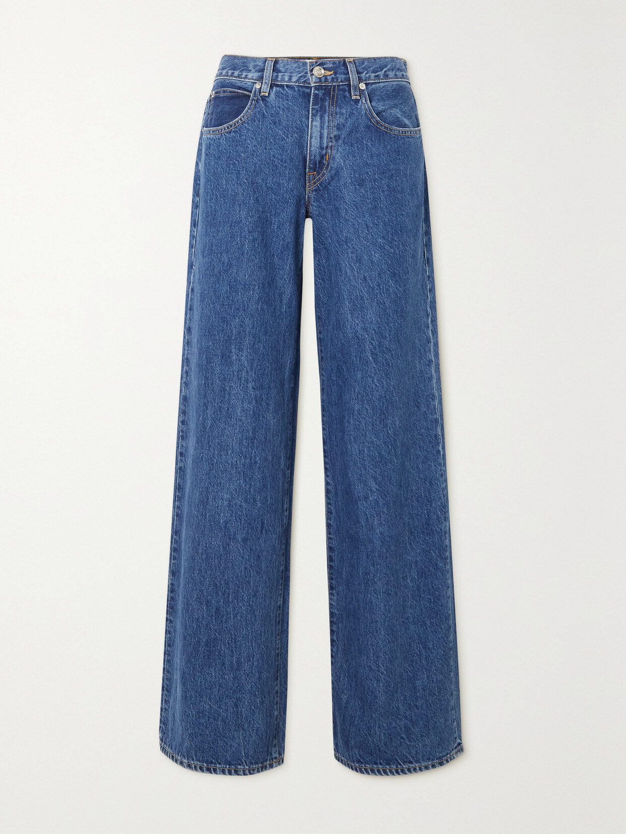 SLVRLAKE - Mica Low-rise Wide-leg Jeans - Blue