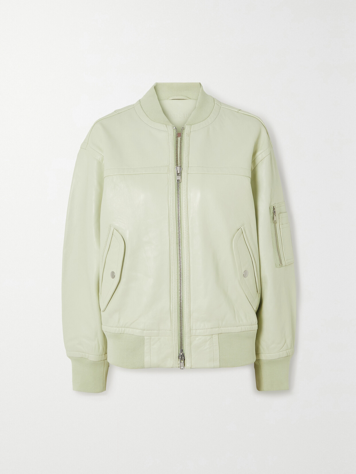 Stand Studio - Icon Leather Bomber Jacket - Green