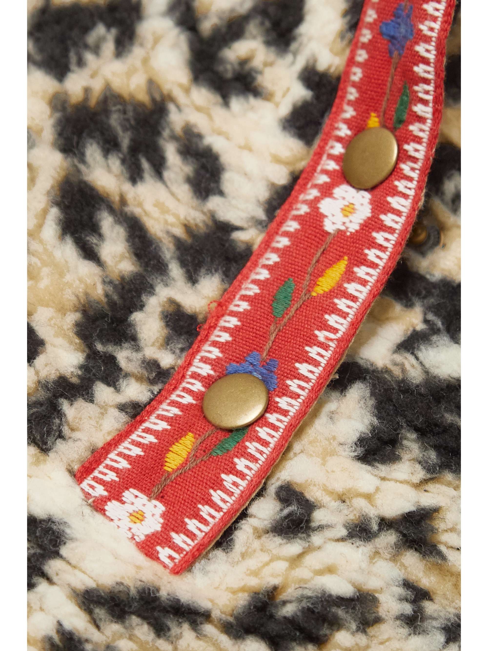 THE GREAT. The Country Side leopard-print fleece sweatshirt