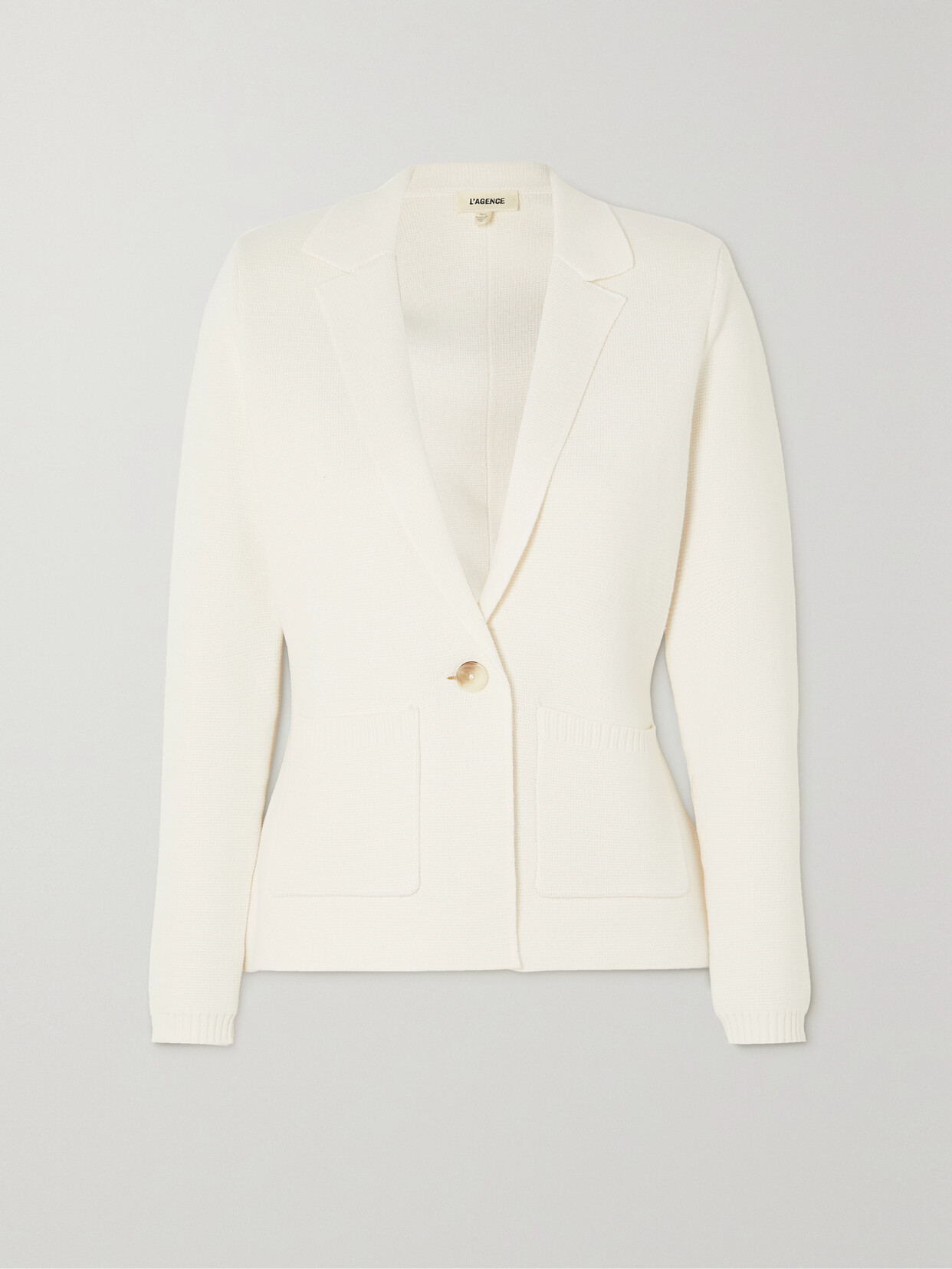 L'Agence - Lacey Cotton-blend Blazer - Off-white