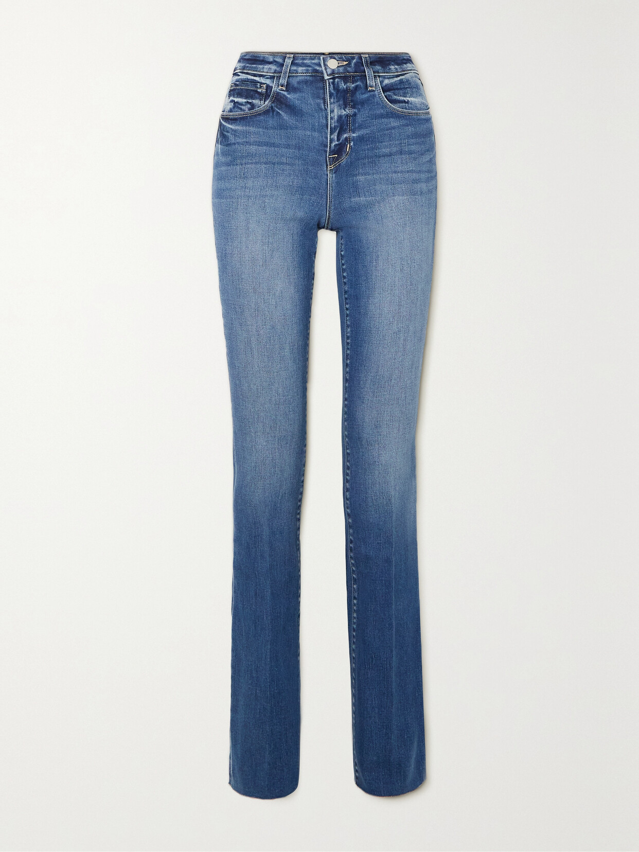 L AGENCE RUTH HIGH-RISE STRAIGHT-LEG JEANS