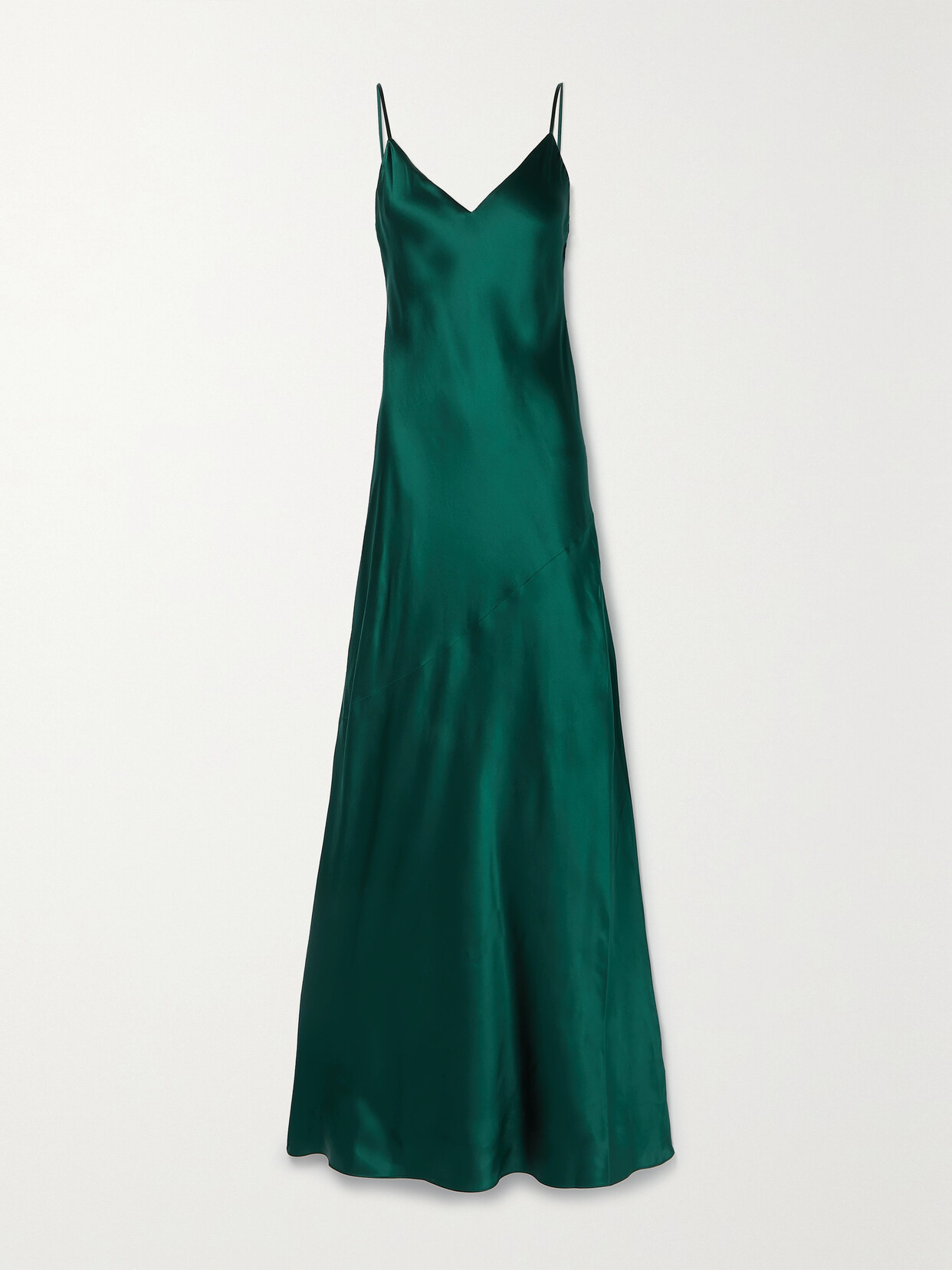 L'Agence - Serita Silk-satin Maxi Dress - Green