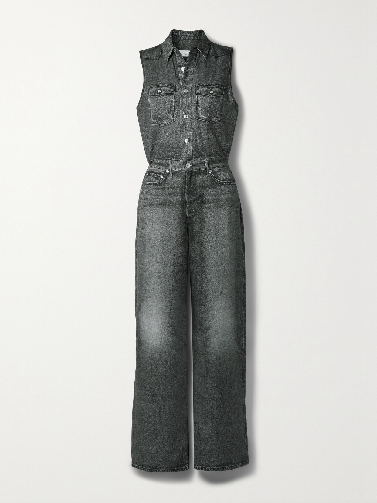 rag & bone - Liquid Miramar Printed Tencel-jersey Jumpsuit - Gray