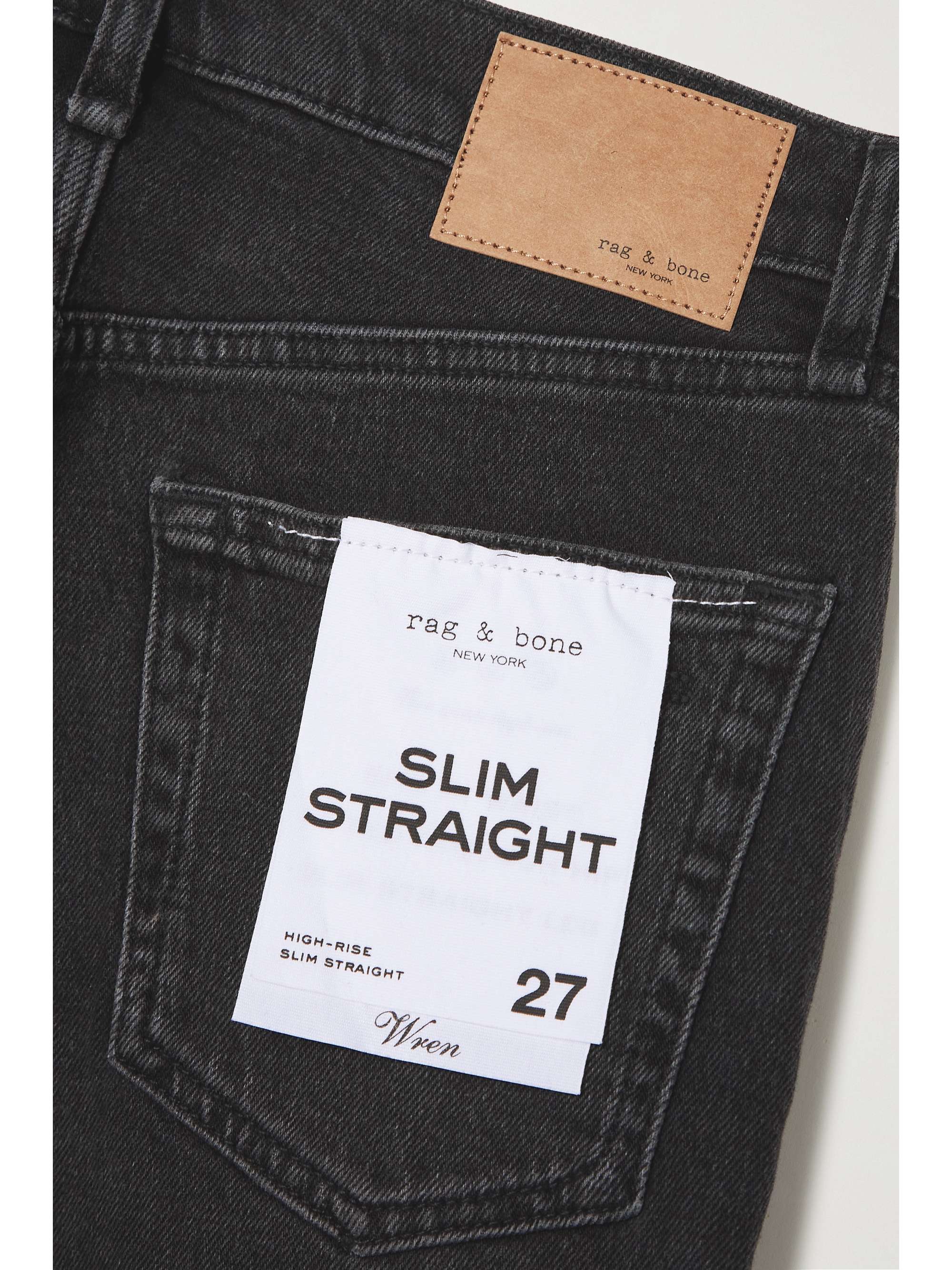 RAG & BONE Wren hoch sitzende Jeans mit schmalem Bein