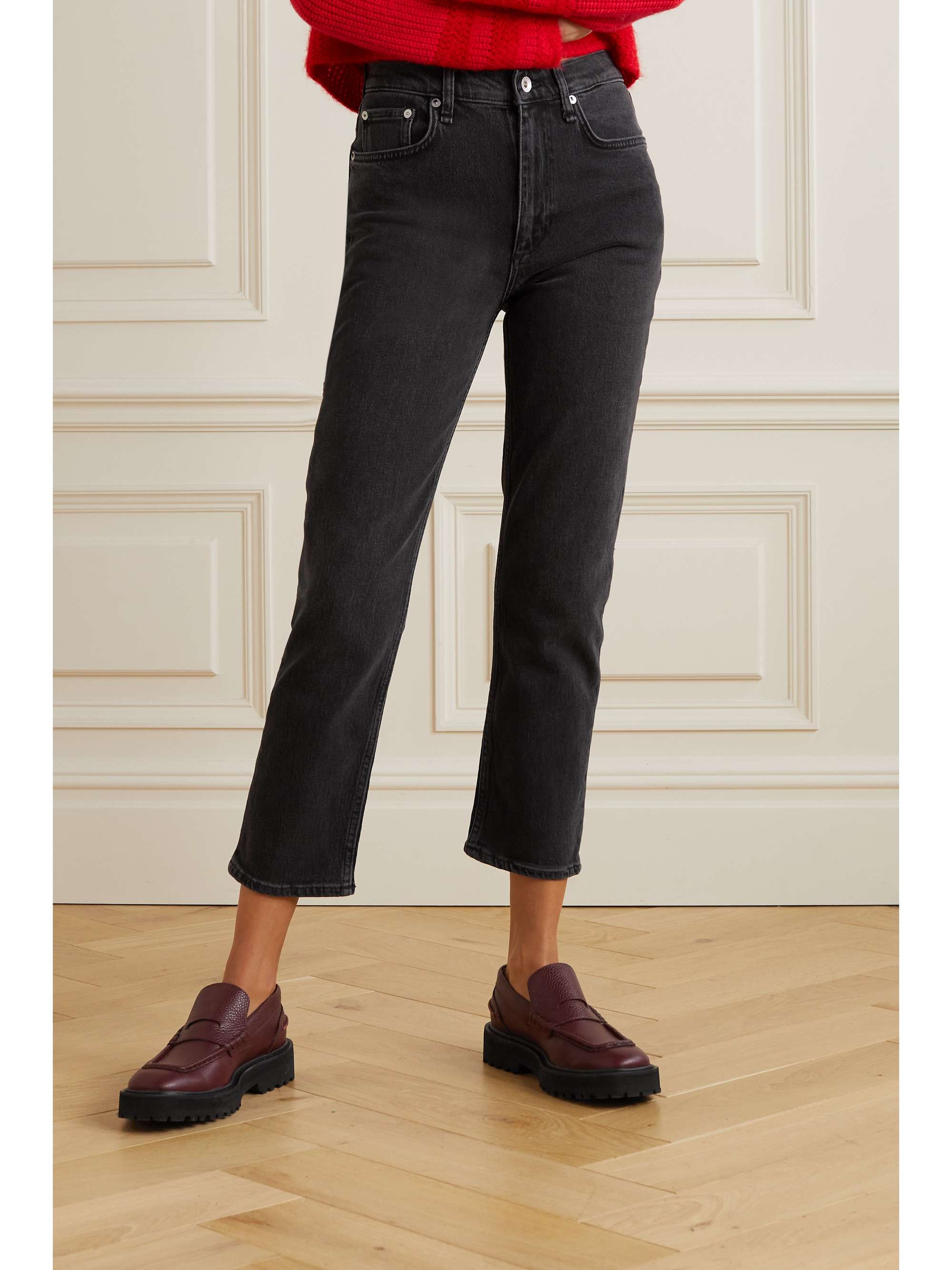 RAG & BONE Wren hoch sitzende Jeans mit schmalem Bein