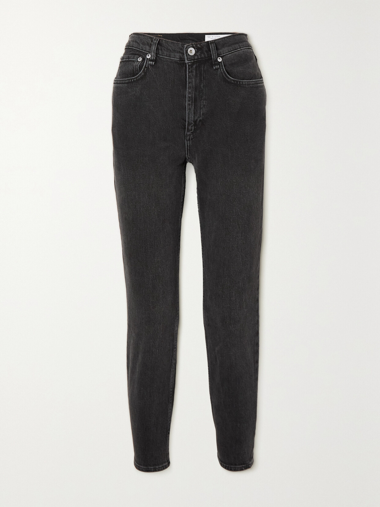 Rag & Bone Wren High-rise Slim-leg Jeans - Black