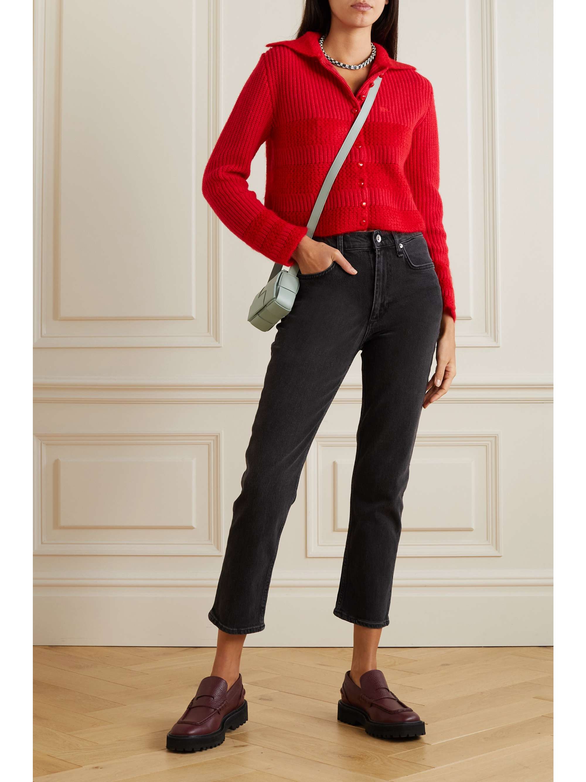 RAG & BONE Wren hoch sitzende Jeans mit schmalem Bein