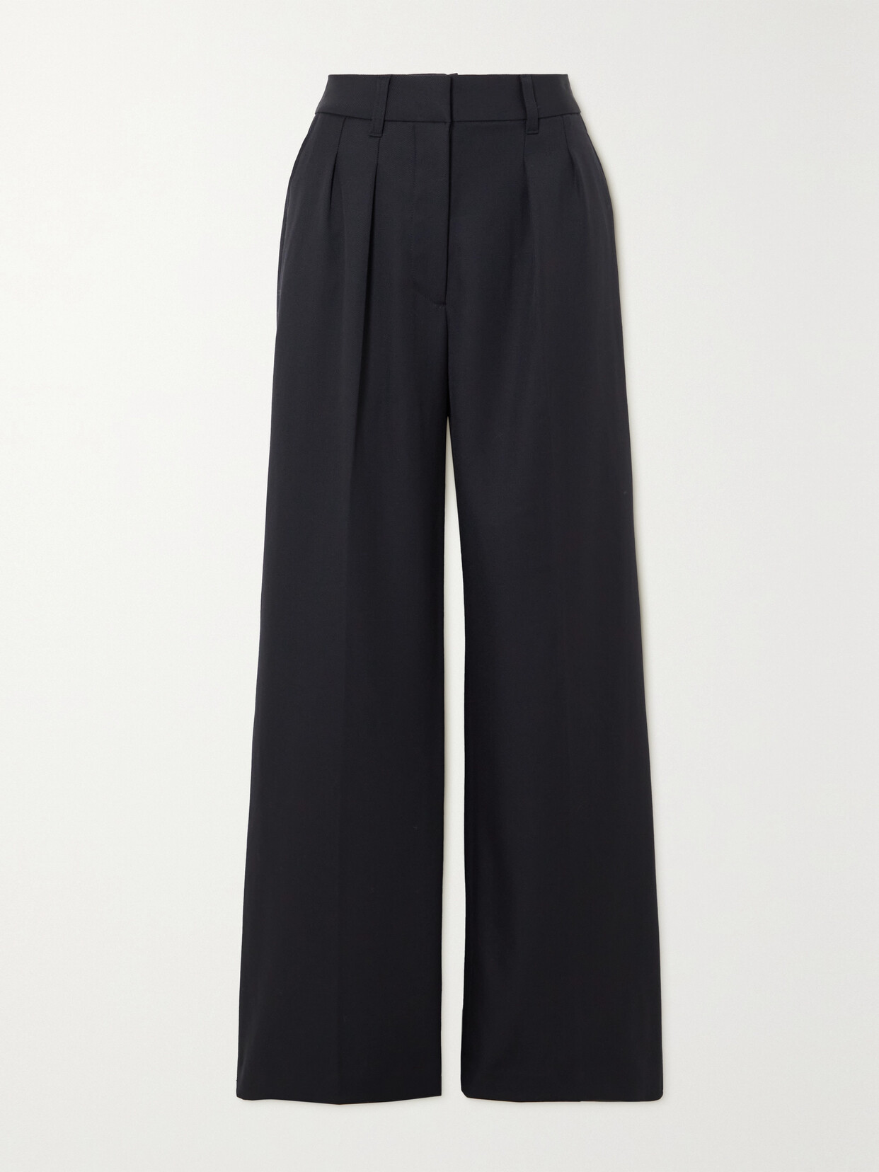 rag & bone - Shelly Pleated Wool-twill Wide-leg Pants - Blue