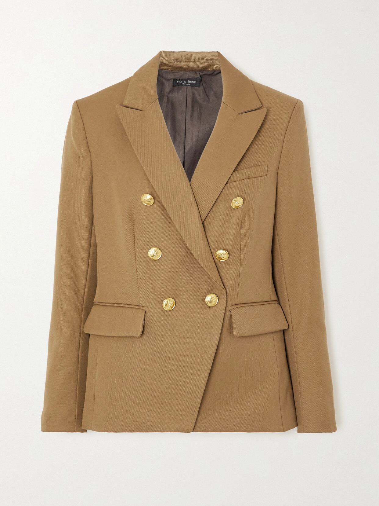 RAG & BONE PRESTON DOUBLE-BREASTED WOOL-TWILL BLAZER