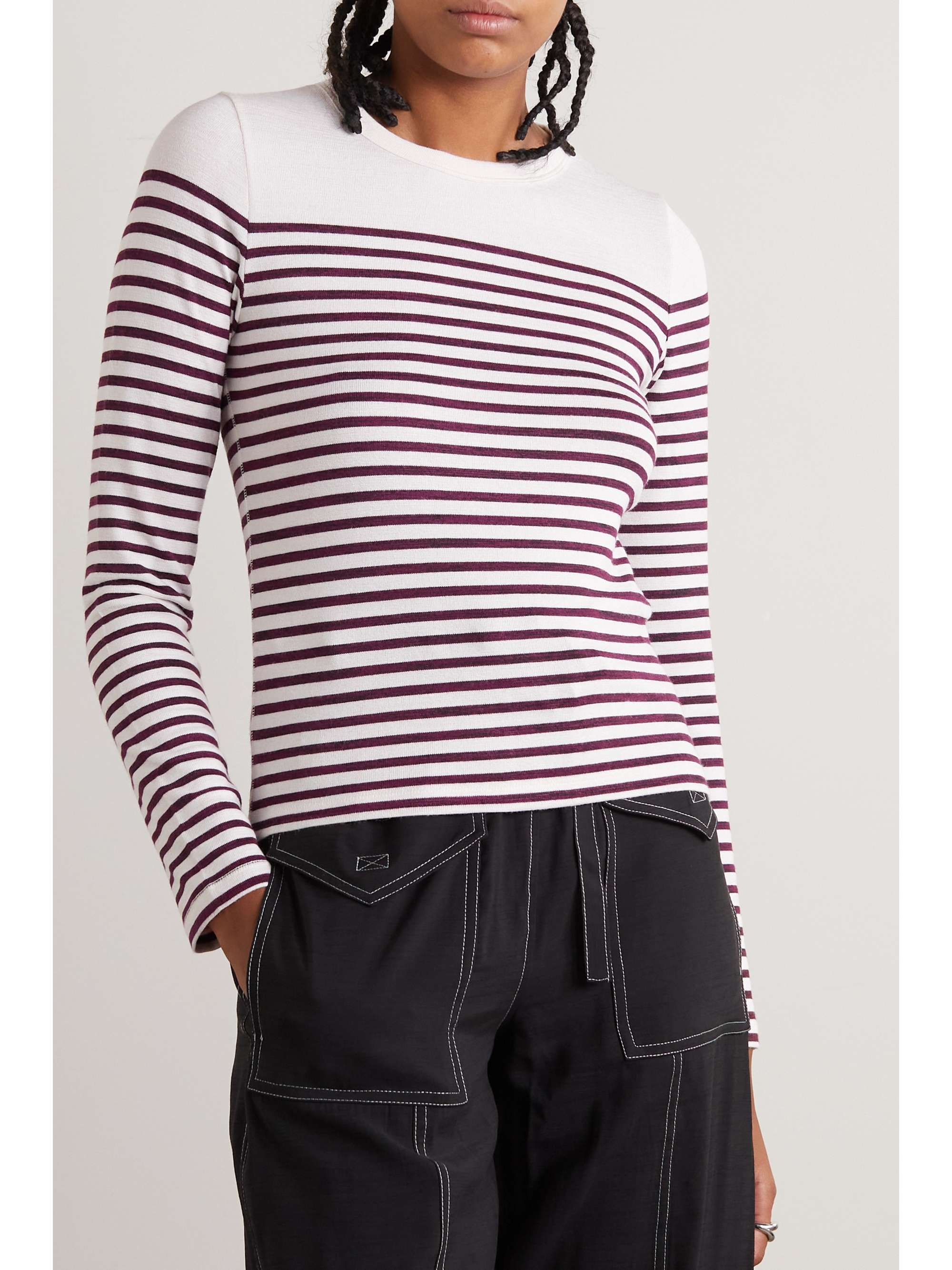 RAG & BONE Breton Pullover aus Strick mit Streifen