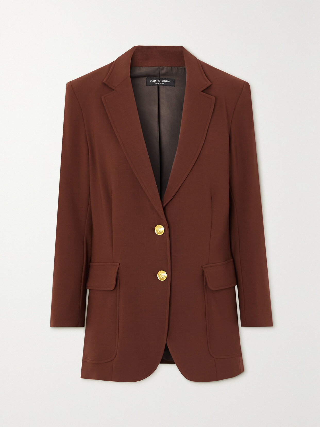 rag & bone - Cody Stretch Wool-blend Blazer - Brown