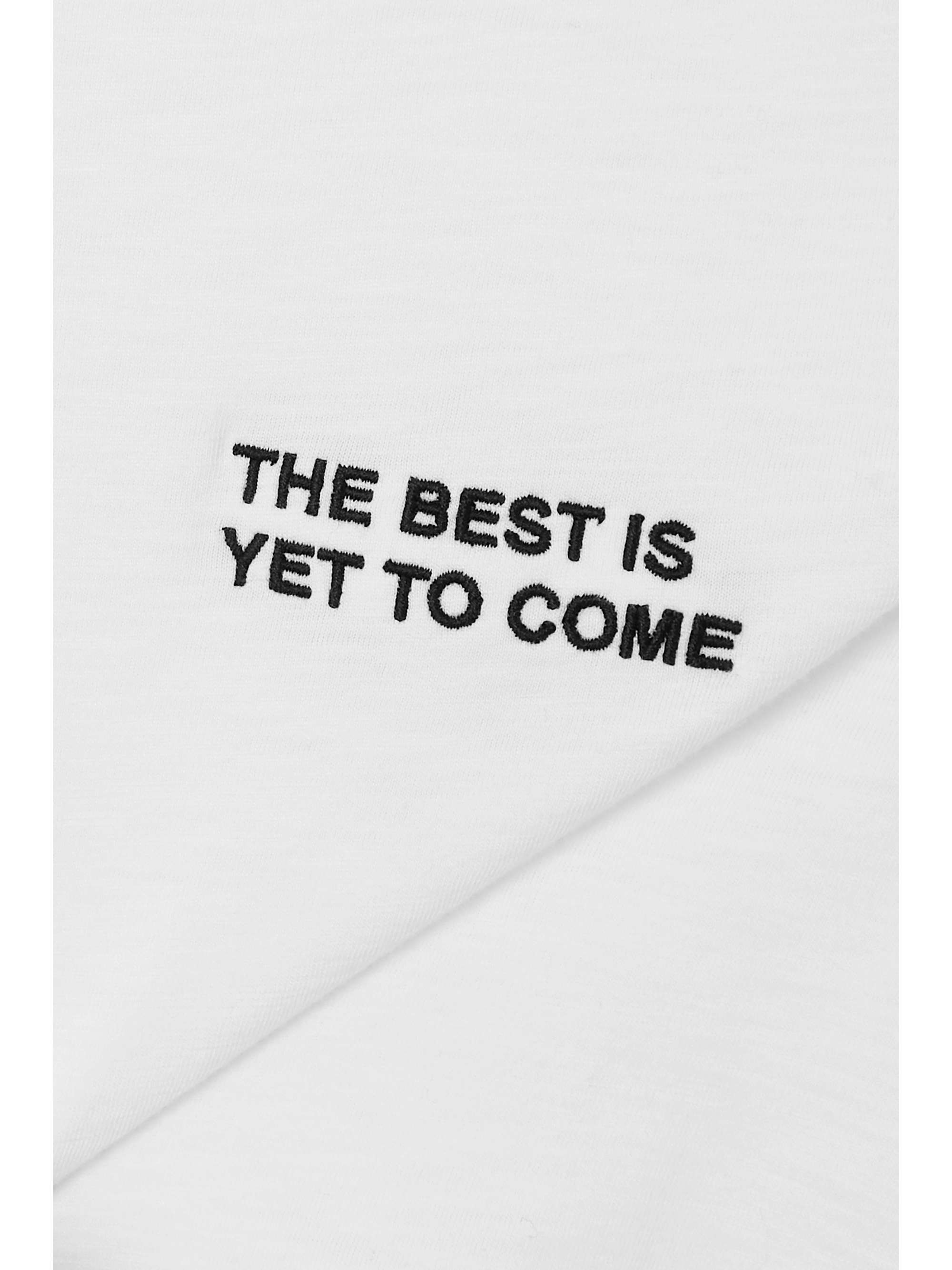 RAG & BONE Embroidered cotton-jersey T-shirt