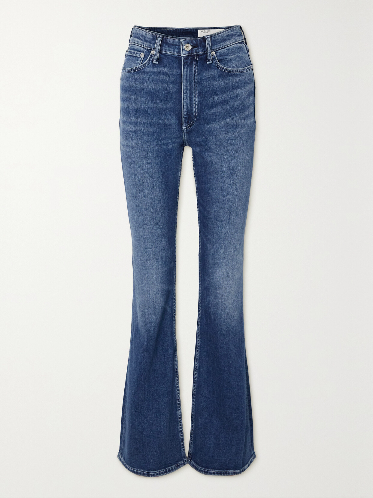 rag & bone - Casey High-rise Flared Jeans - Blue