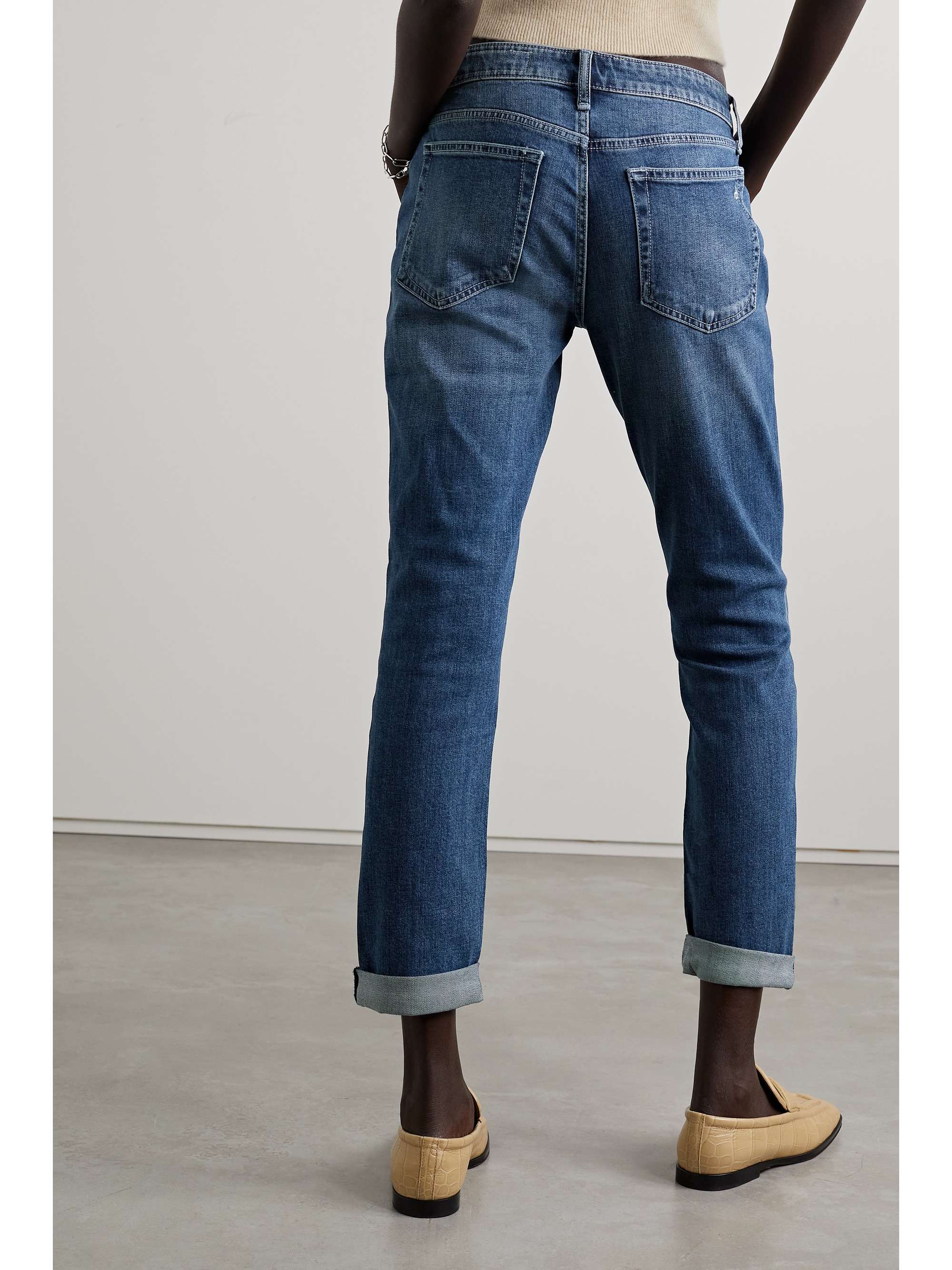 RAG & BONE Dre tief sitzende verkürzte Boyfriend-Jeans