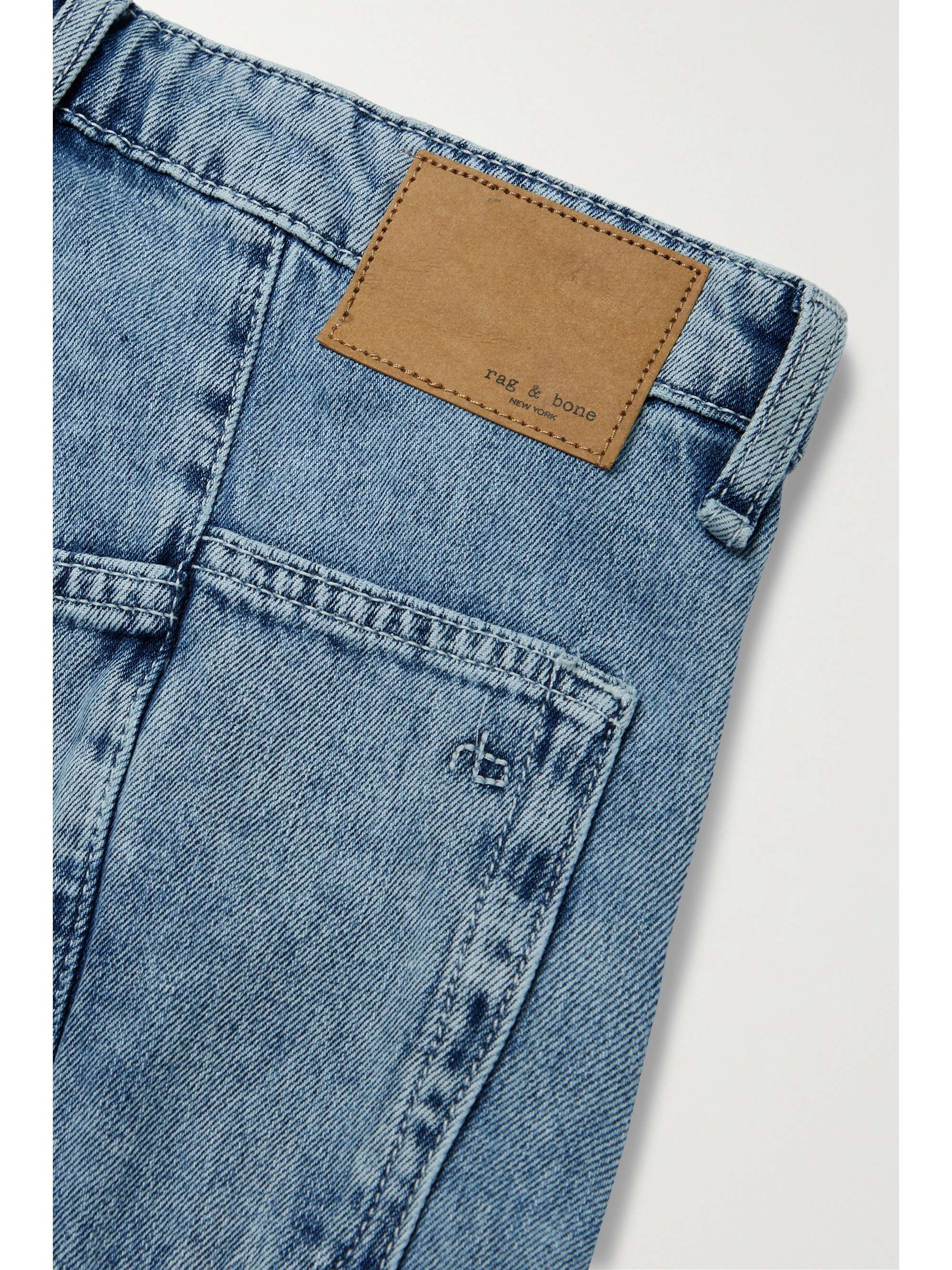 Light denim Splice Barrel high-rise straight-leg jeans | RAG & BONE ...