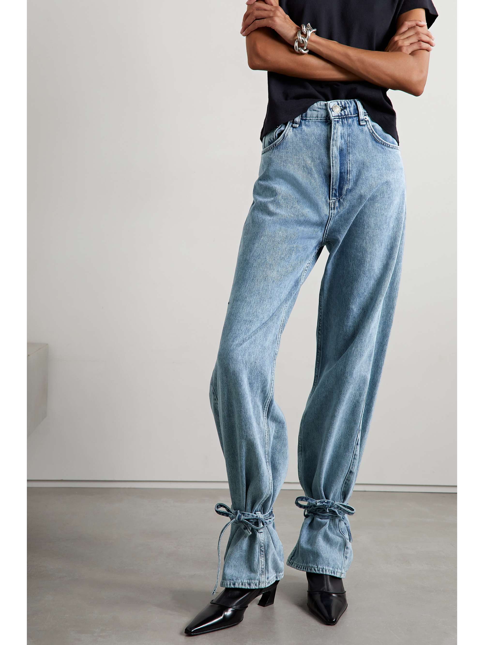 RAG & BONE Splice Barrel high-rise straight-leg jeans