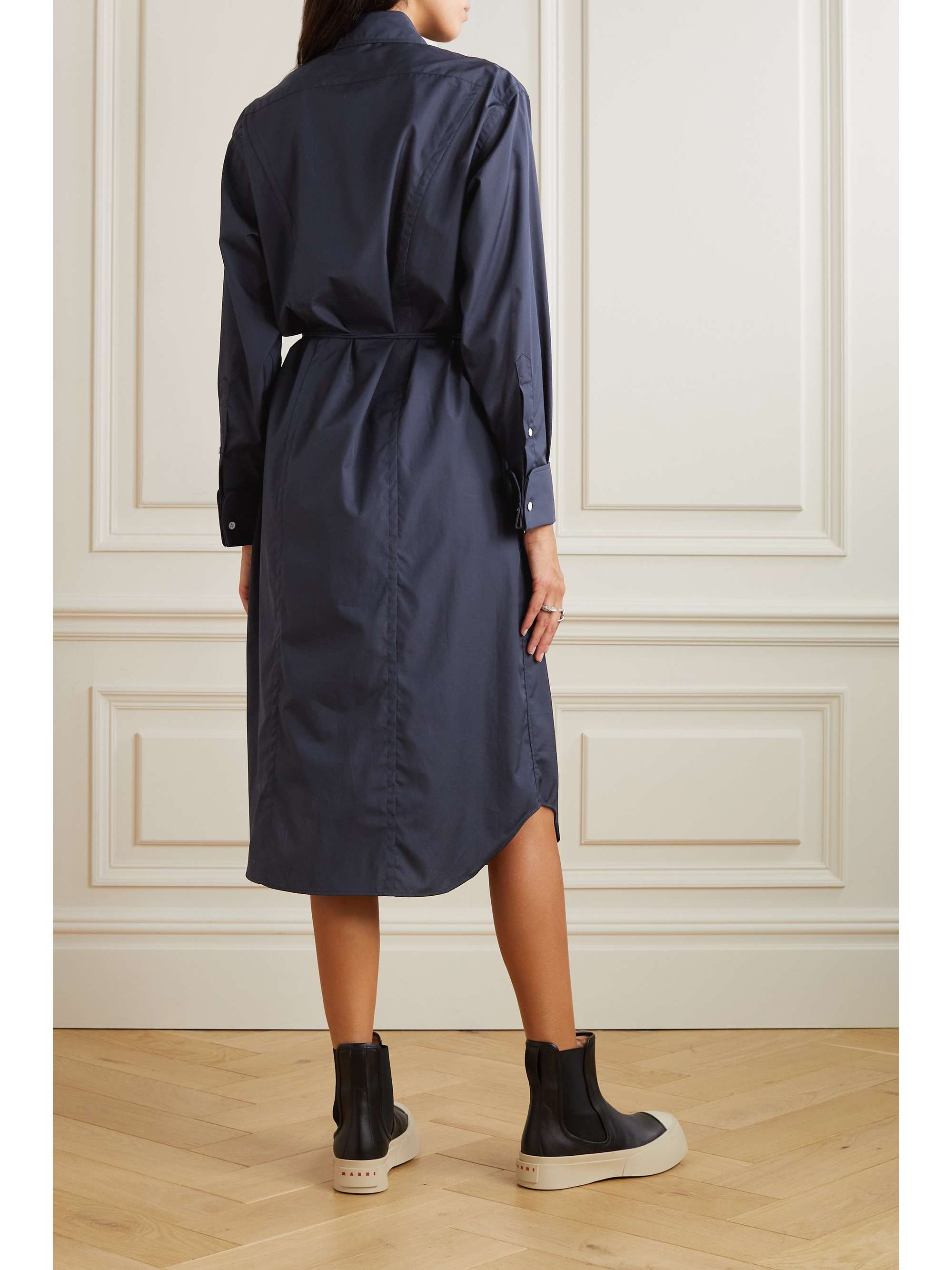 RAG & BONE Diana cotton-poplin midi shirt dress