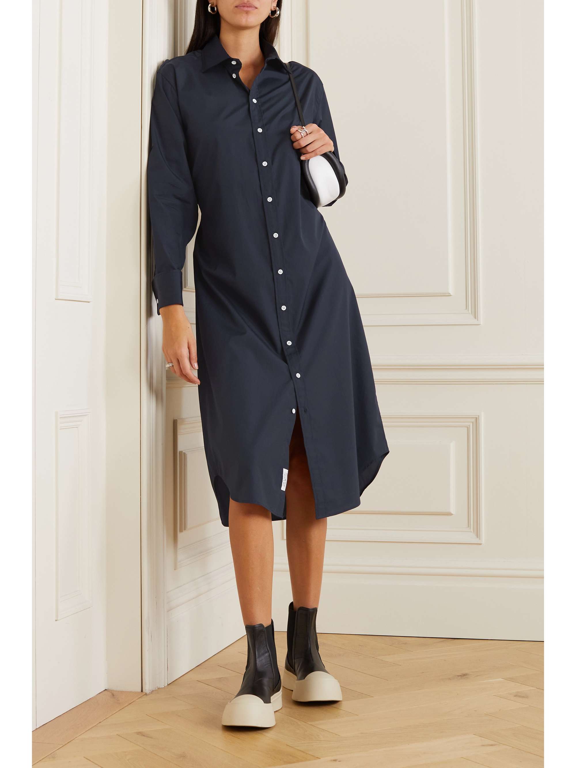 RAG & BONE Diana cotton-poplin midi shirt dress