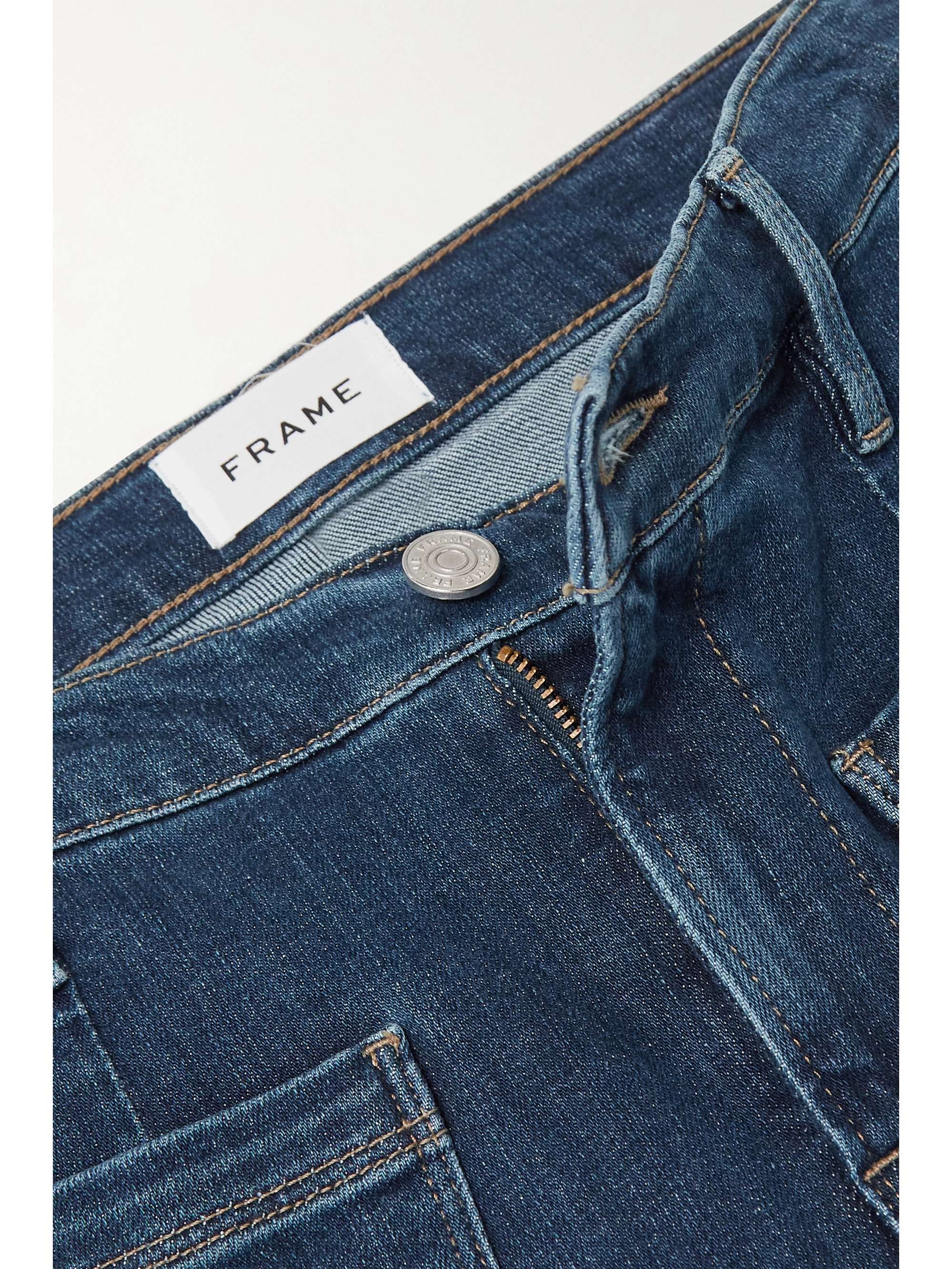 FRAME Le Bardot highrise wideleg jeans NETAPORTER