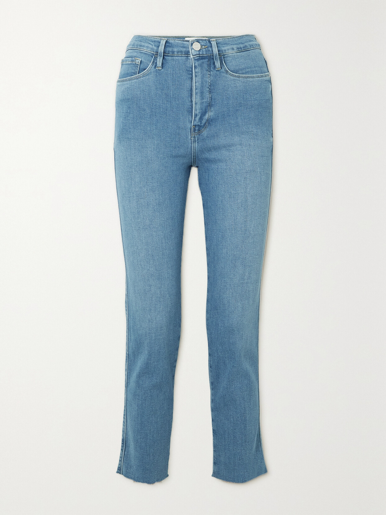 FRAME Le Sylvie Cropped High-rise Skinny Jeans - Blue