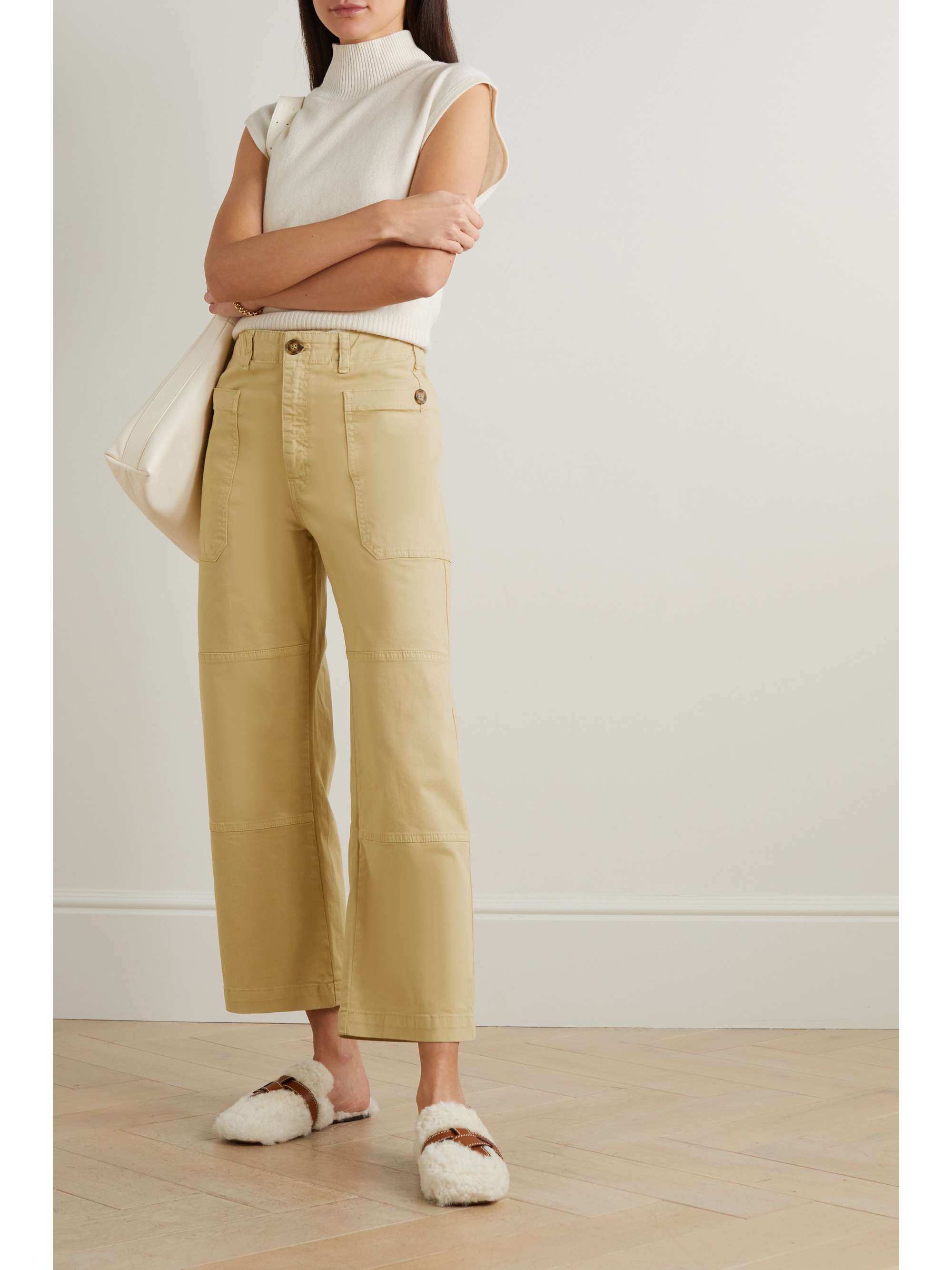 NEOUS Dombai shearling-lined leather slides | NET-A-PORTER