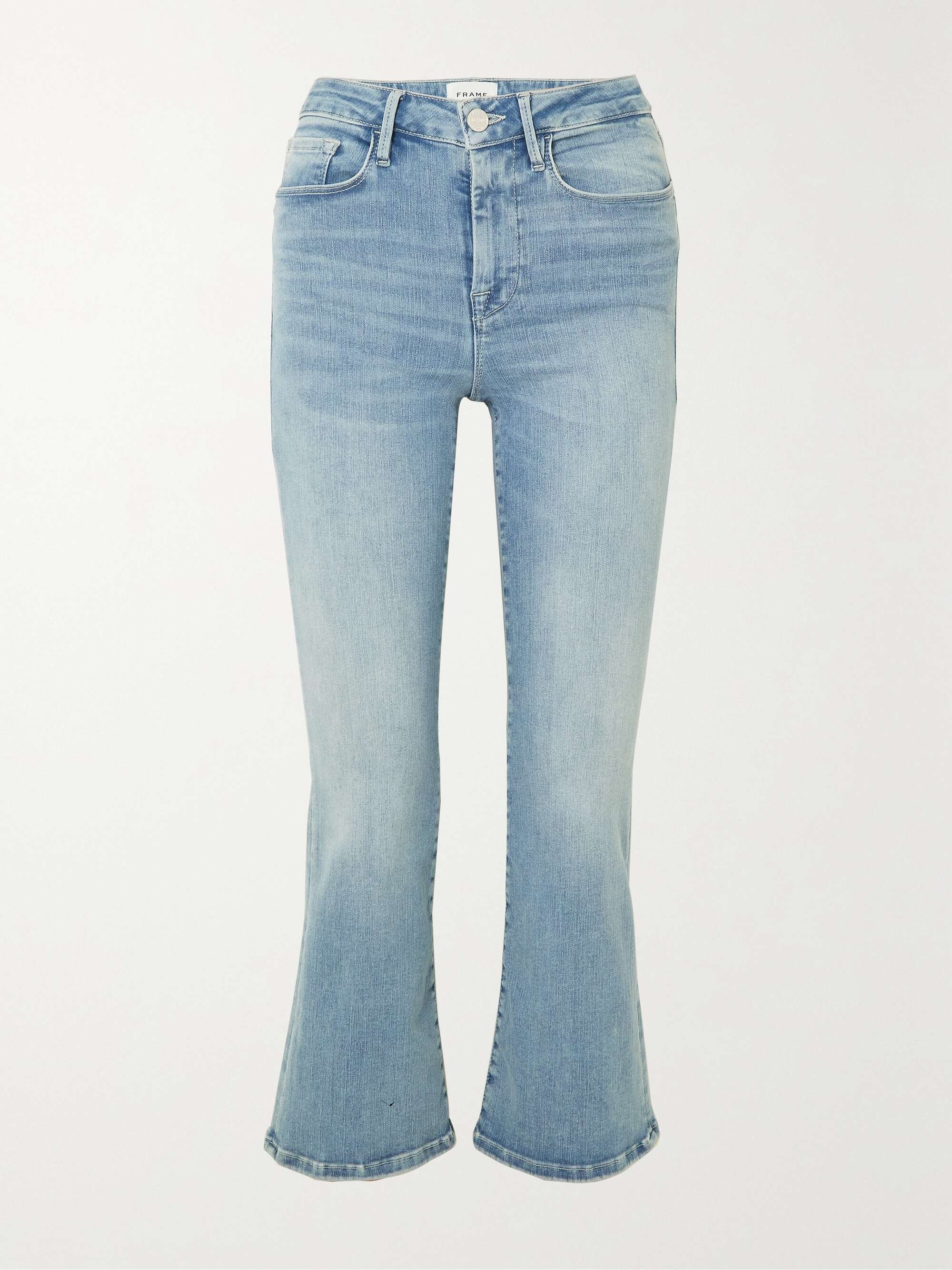 FRAME Le One cropped mid-rise bootcut jeans | NET-A-PORTER