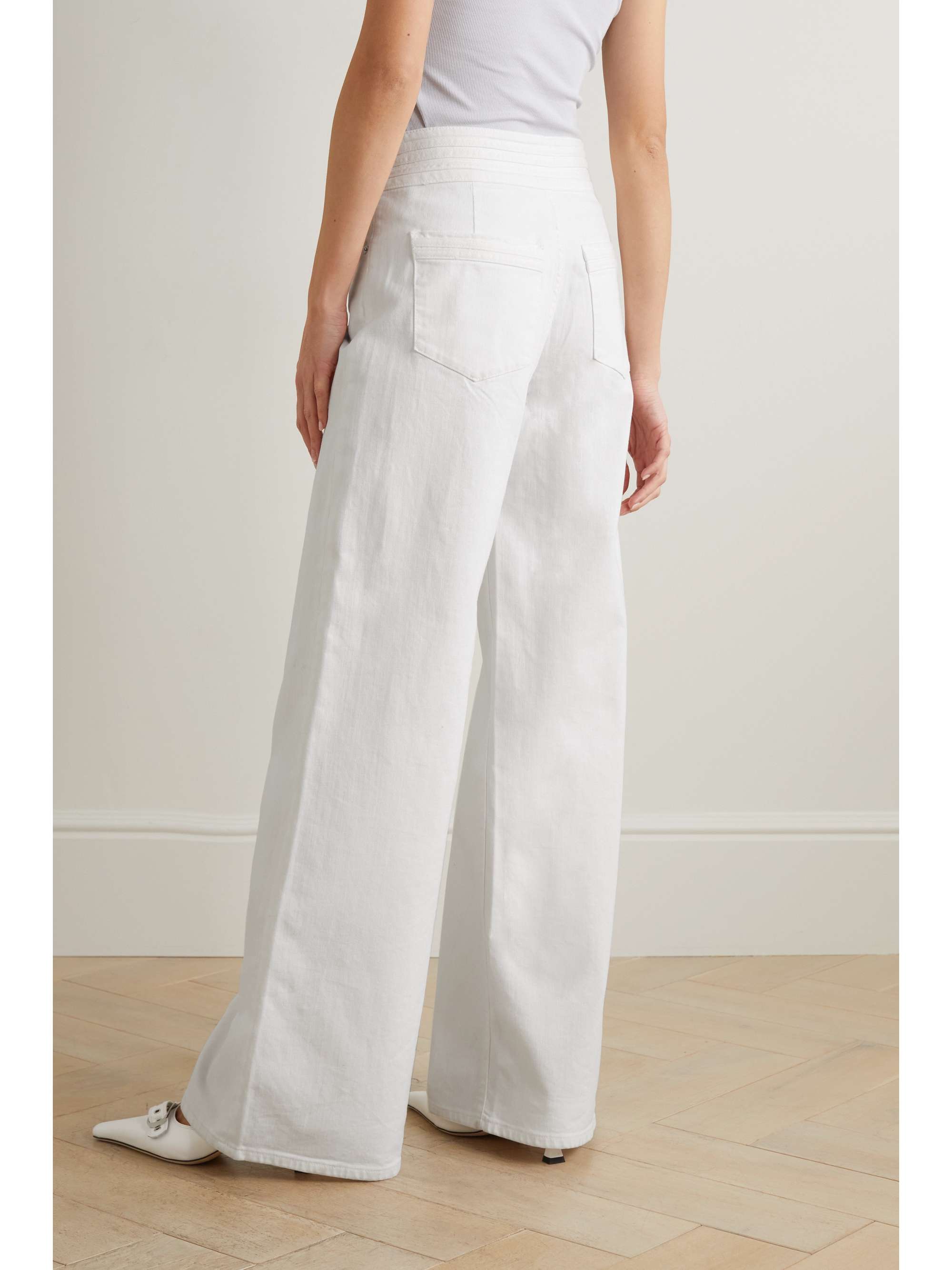 FRAME Jean large taille haute Triple Binding