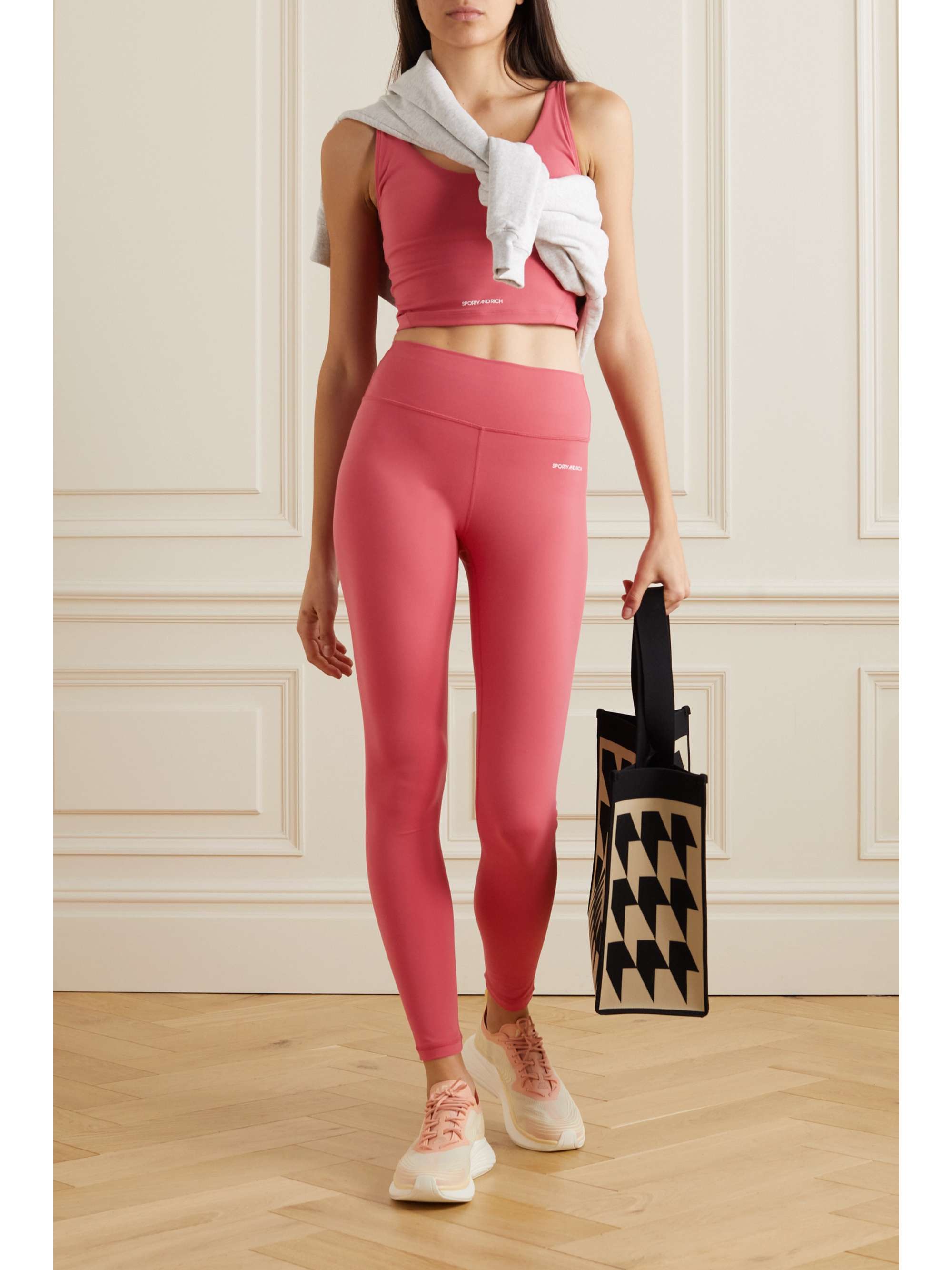SPORTY & RICH Printed stretch leggings