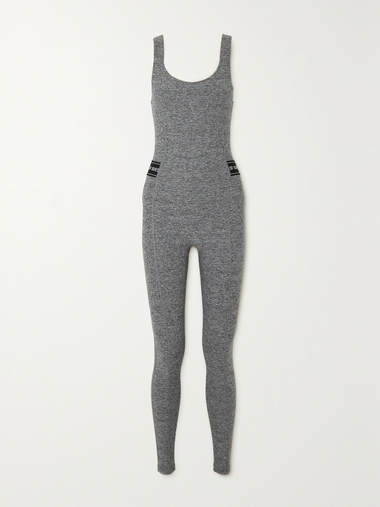 Year of Ours - Kristie Cutout Stretch-jersey Jumpsuit - Gray