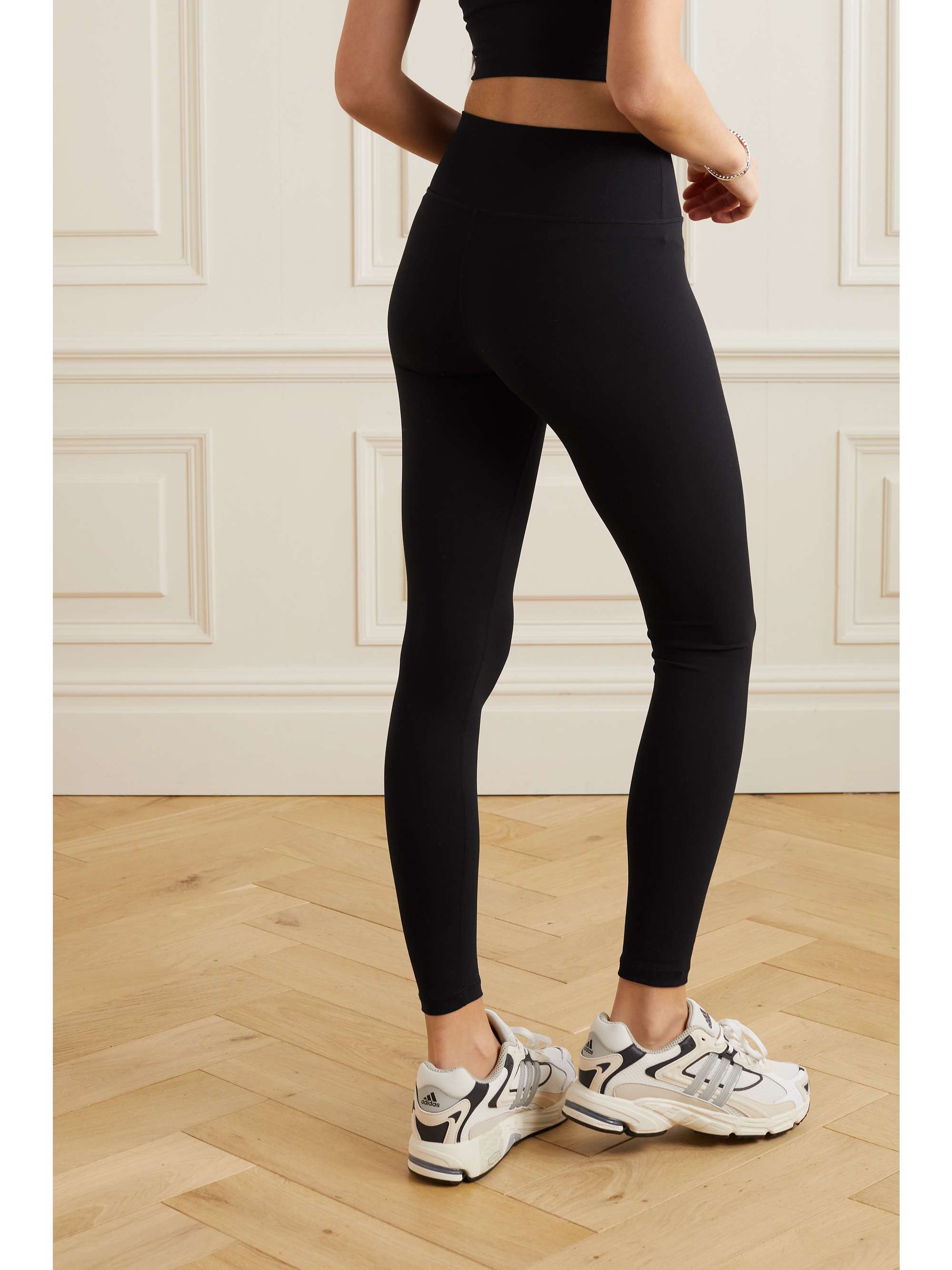 SPORTY & RICH Leggings aus Stretch-Material mit Print