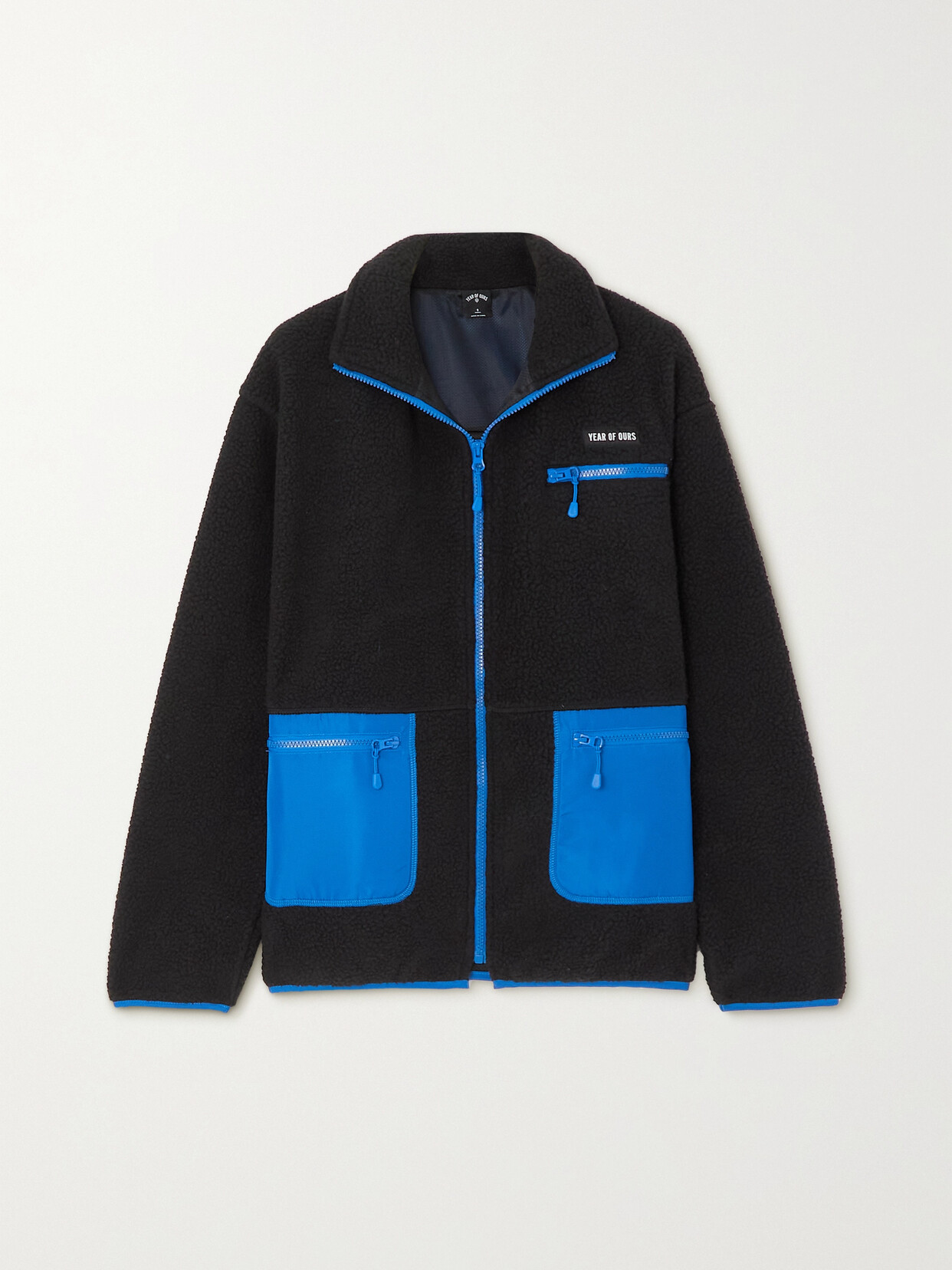 Year of Ours - Park City Shell-paneled Fleece Jacket - Black