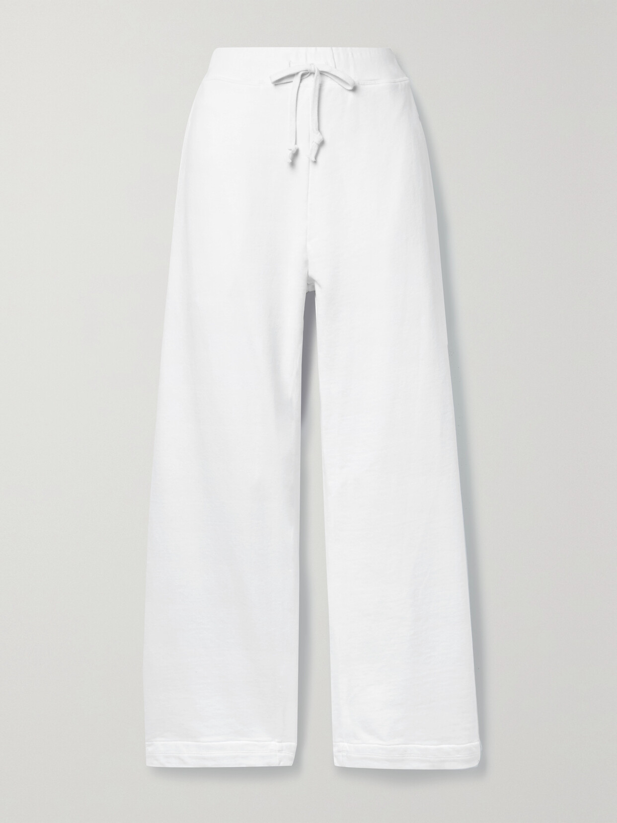 Year of Ours - Cotton-jersey Track Pants - White