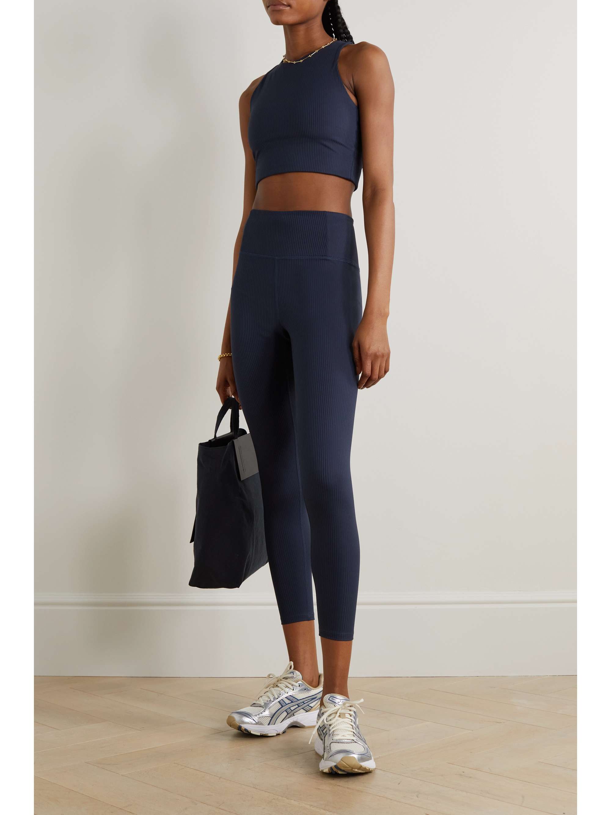 Tommy ribbed stretch recycled sports bra