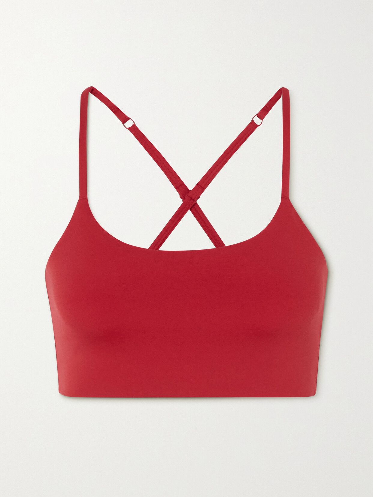 Girlfriend Collective - + Net Sustain Juliet Stretch Recycled Sports Bra - Red