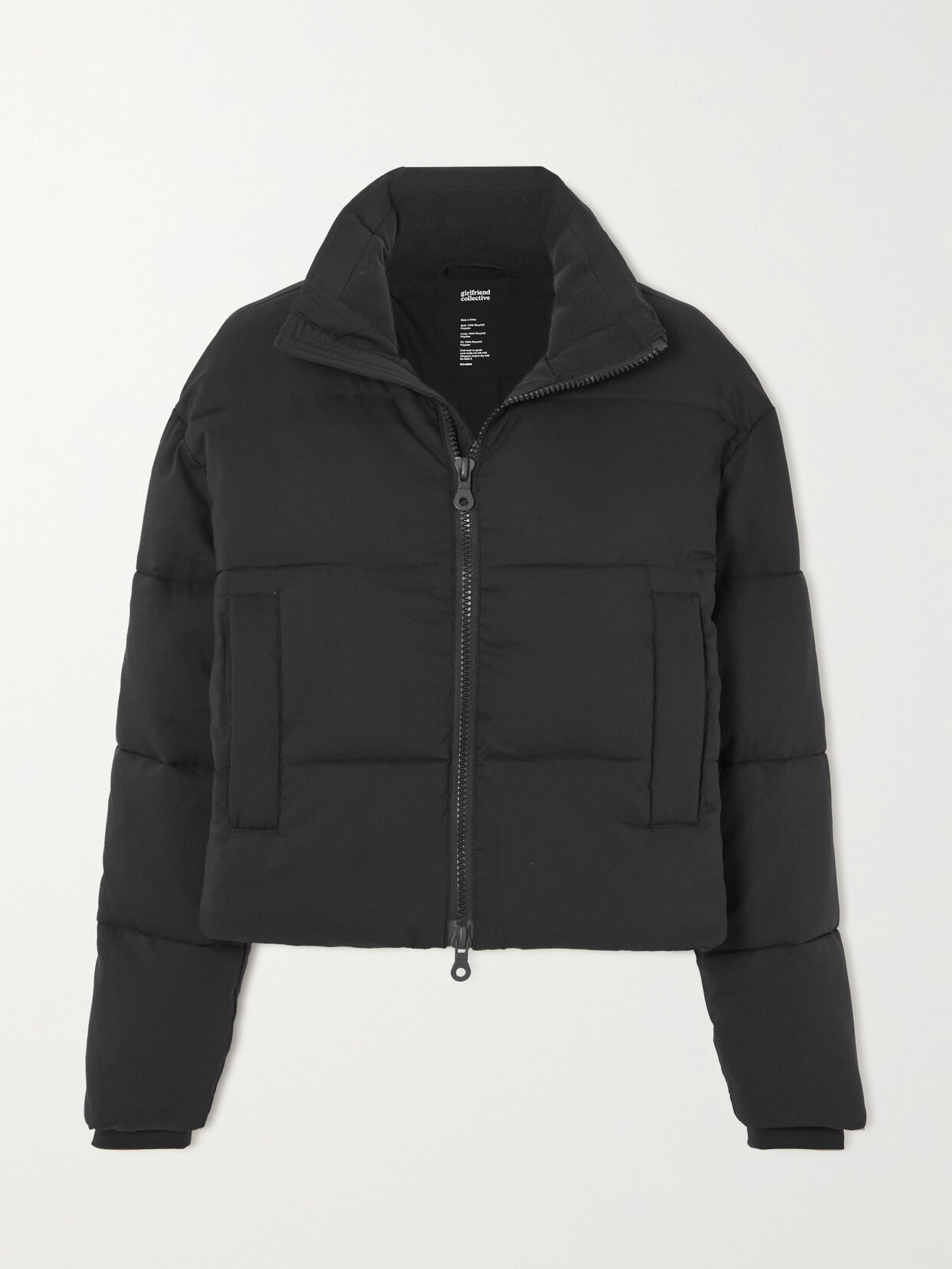 Girlfriend Collective - Recycled-shell Puffer Jacket - Black